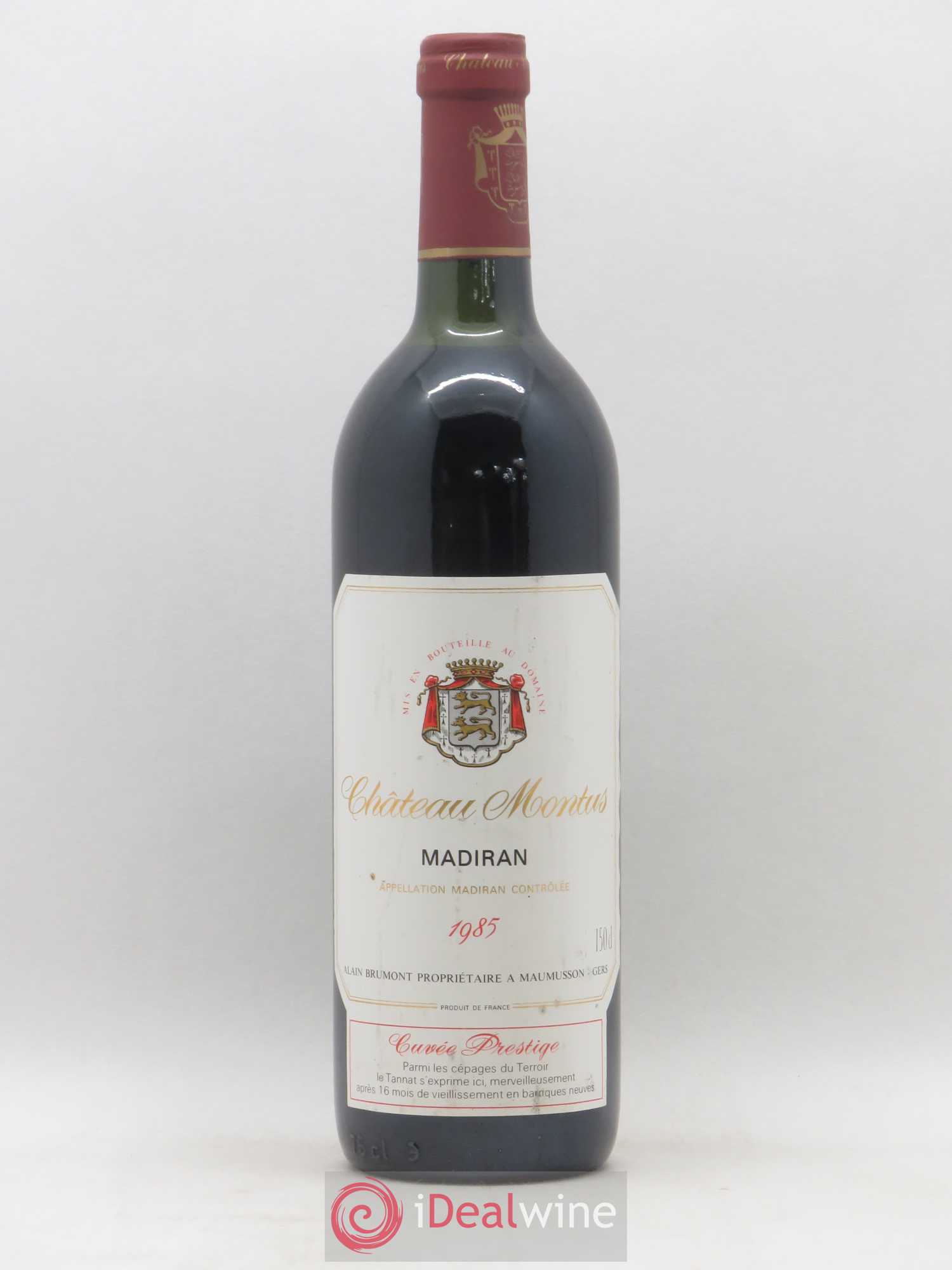 Madiran Château Montus-Prestige Alain Brumont 1985 - Lot de 1 bouteille - 0