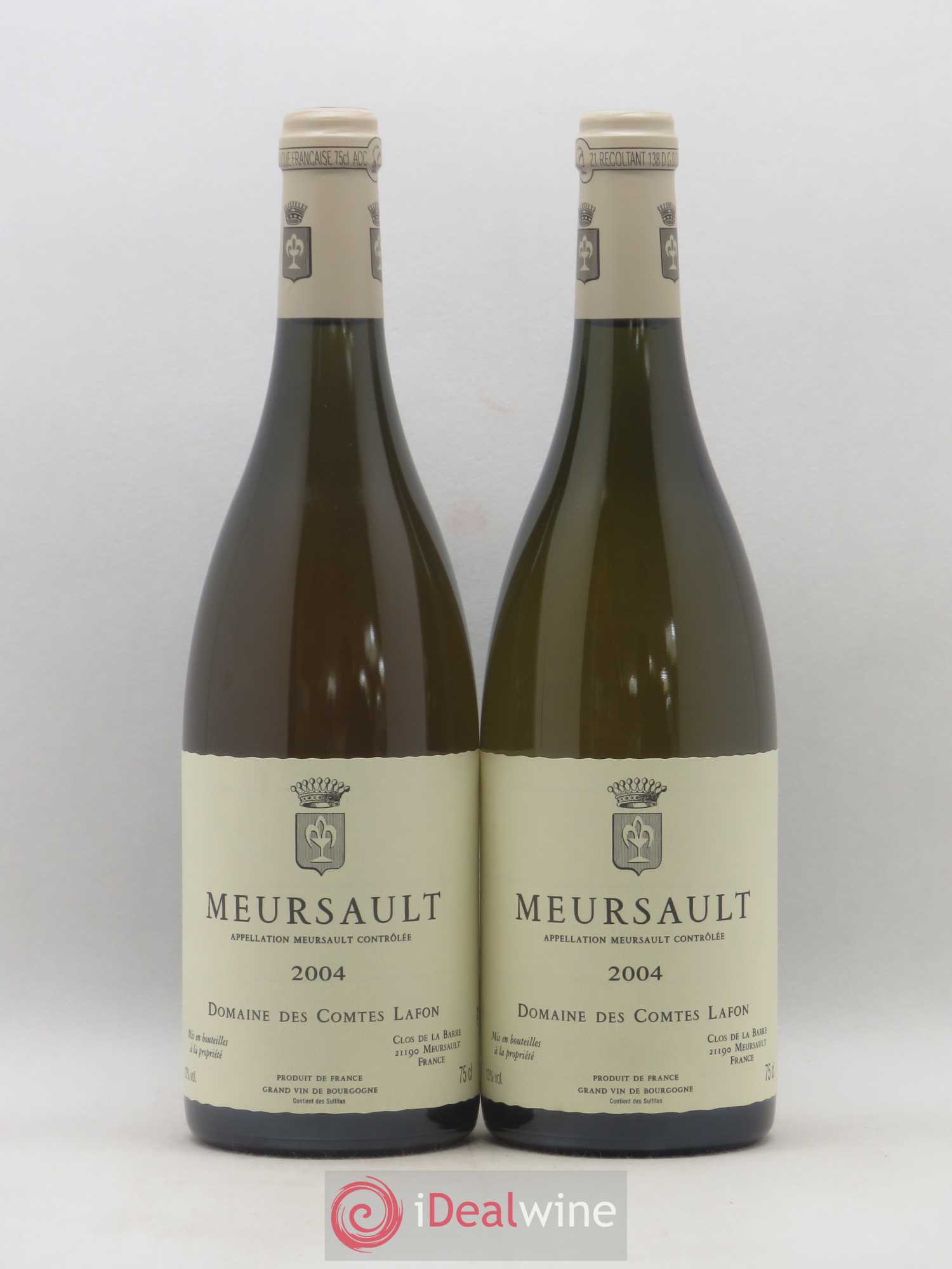Meursault Comtes Lafon (Domaine des) 2004 - Lot de 2 bouteilles - 0