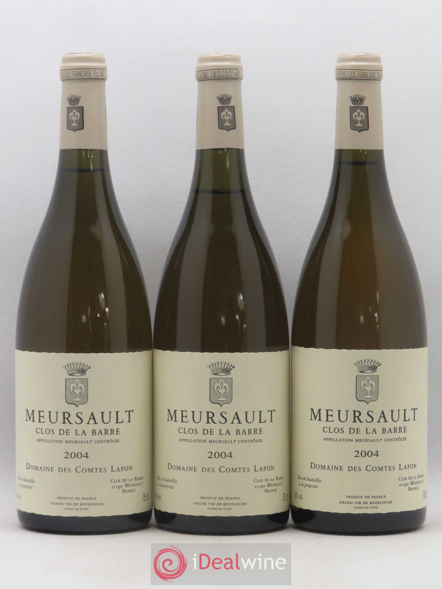 Meursault Clos de la Barre Comtes Lafon (Domaine des) 2004 - Lot de 3 bouteilles - 0