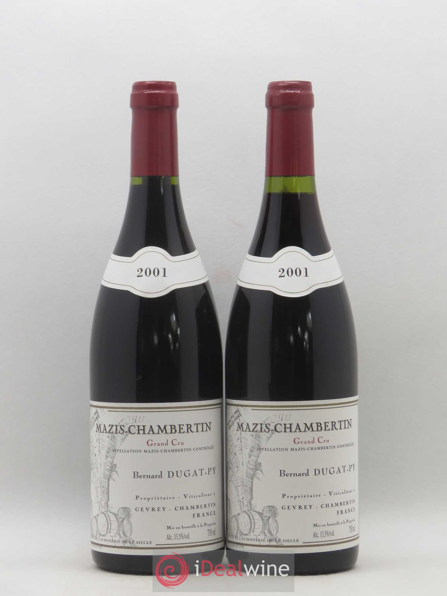 Mazis-Chambertin Grand Cru Vieilles Vignes Dugat-Py 2001 - Lot de 2 bouteilles - 0