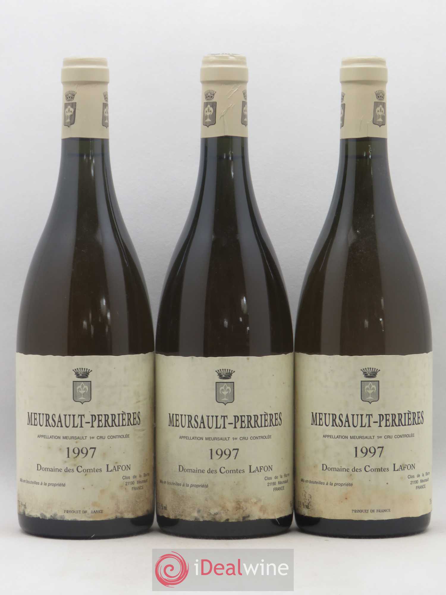 Meursault 1er Cru Perrières Comtes Lafon (Domaine des) 1997 - Lot de 3 bouteilles - 0