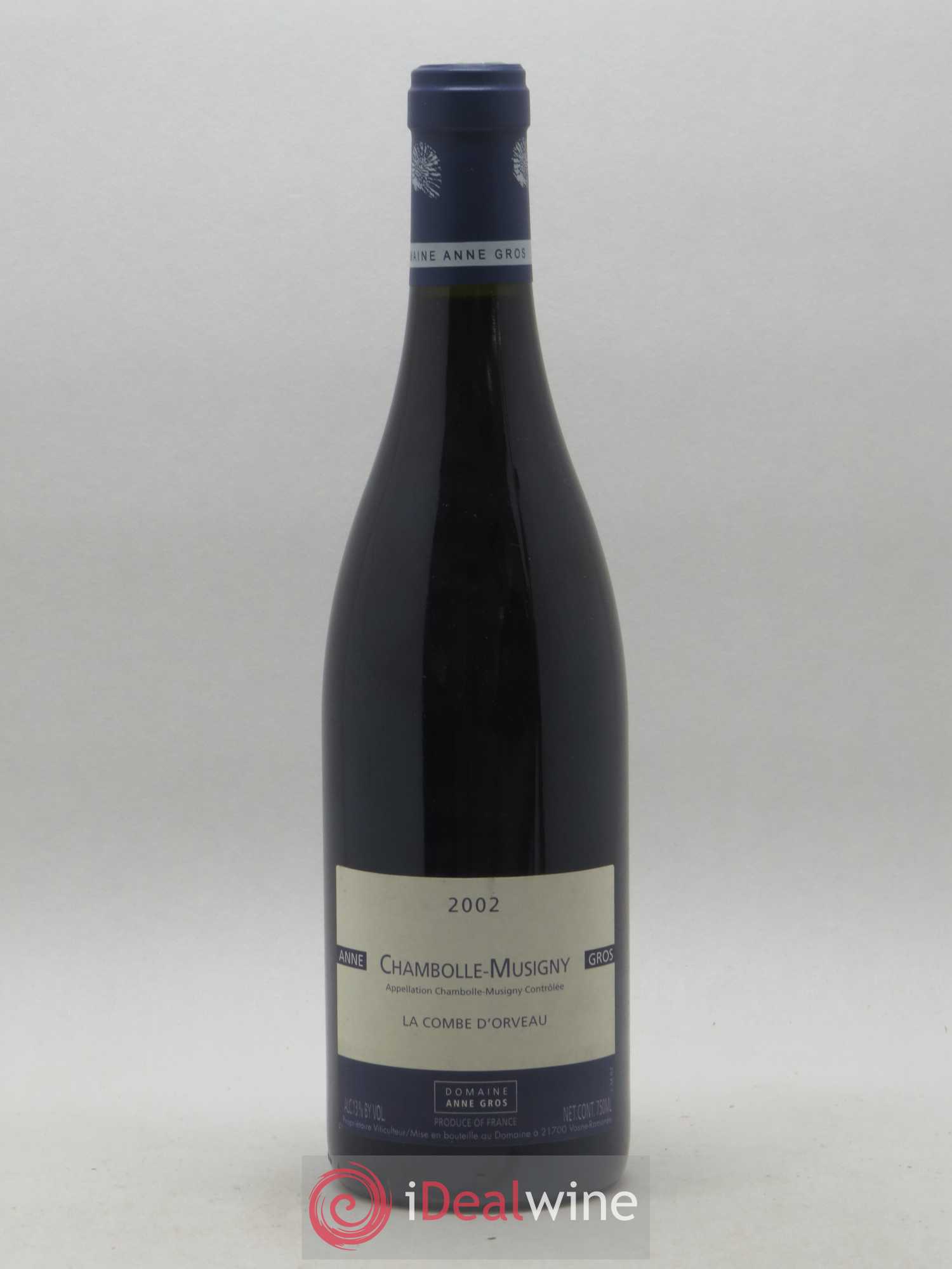 Chambolle-Musigny La Combe d'Orveau Anne Gros 2002 - Lot de 1 bouteille - 0