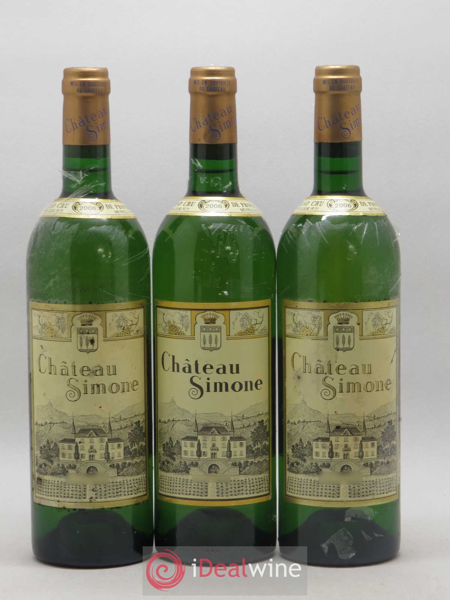 Palette Château Simone Famille Rougier 2006 - Posten von 3 Flaschen - 0
