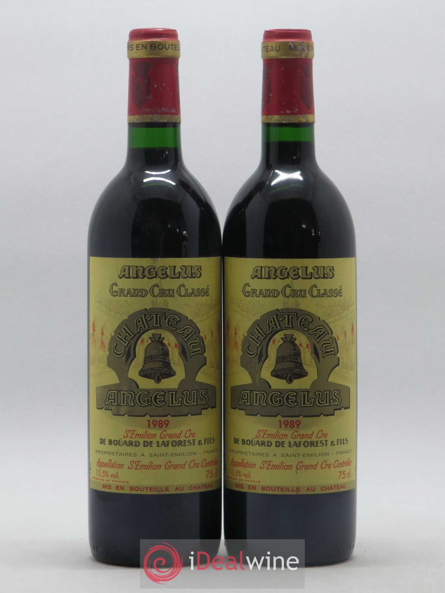 Château Angélus 1er Grand Cru Classé A 1989 - Lot de 2 bouteilles - 0