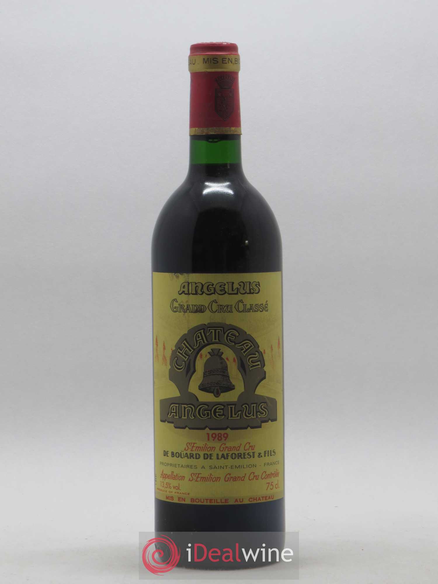 Château Angélus 1er Grand Cru Classé A 1989 - Lot de 1 bouteille - 0