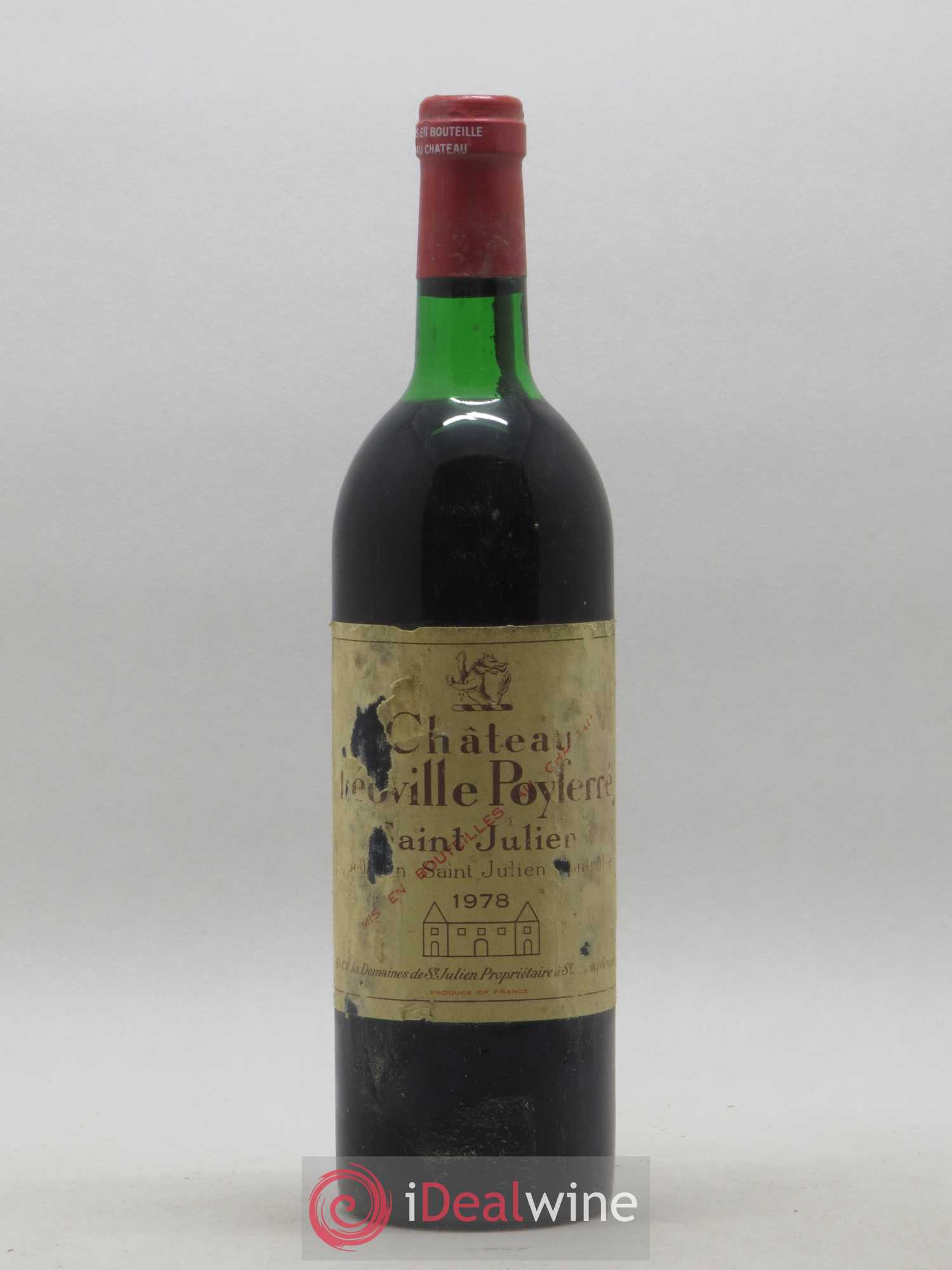 Château Léoville Poyferré 2ème Grand Cru Classé 1978 - Lot de 1 bouteille - 0