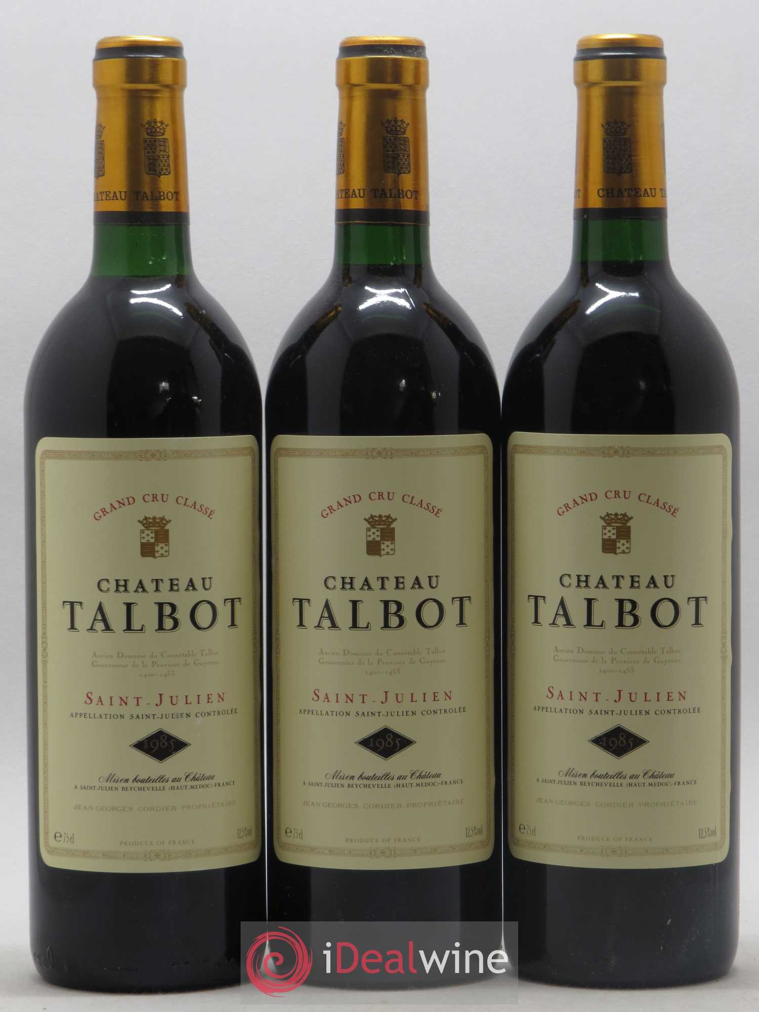 Château Talbot 4ème Grand Cru Classé 1985 - Lot de 12 bouteilles - 2