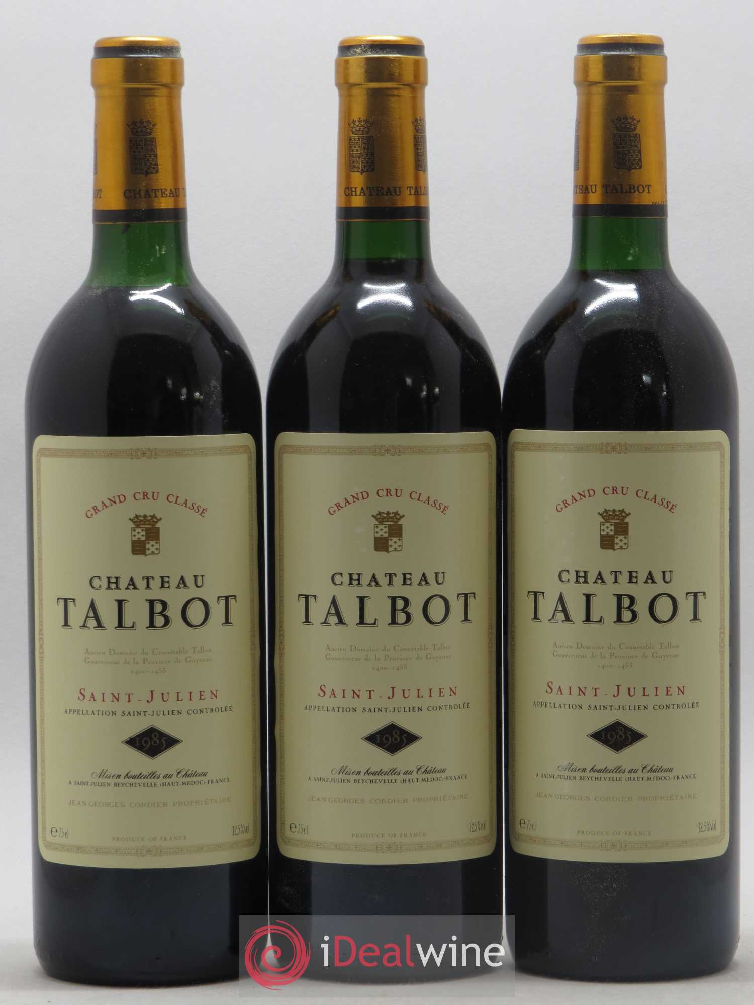 Château Talbot 4ème Grand Cru Classé 1985 - Lot de 12 bouteilles - 3