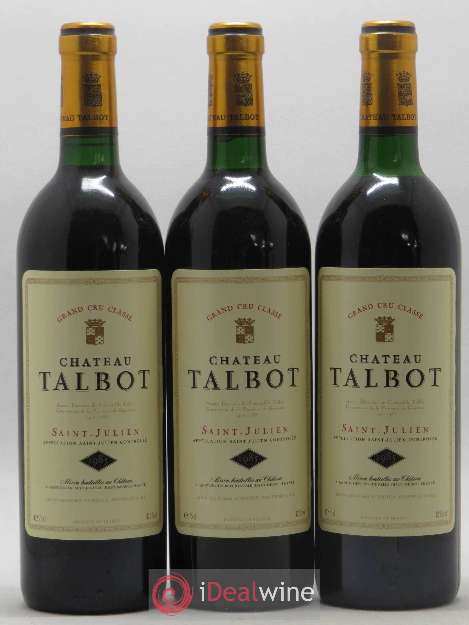 Château Talbot 4ème Grand Cru Classé 1985 - Lot de 12 bouteilles - 4