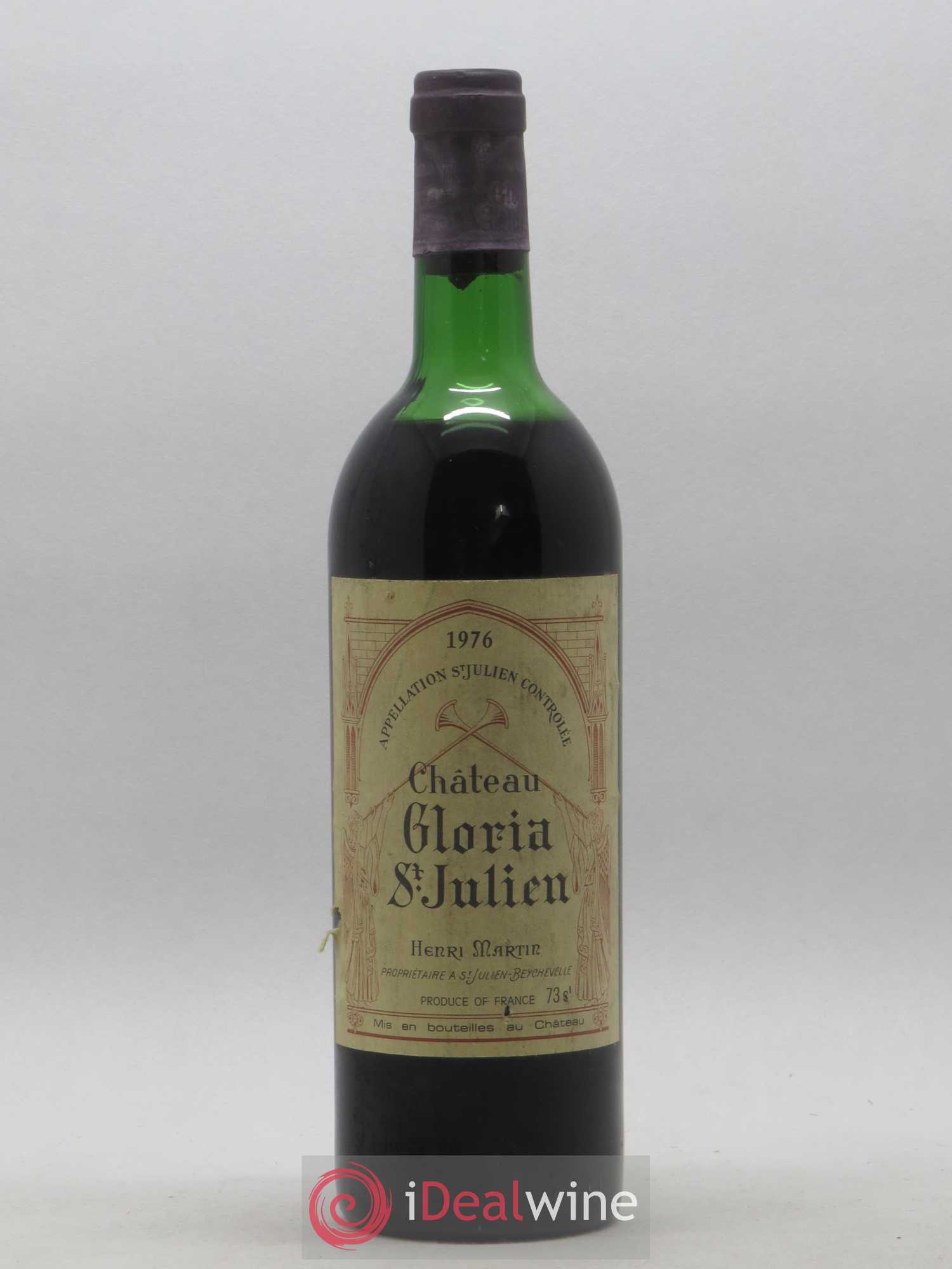 Château Gloria 1976 - Lot de 1 bouteille - 0