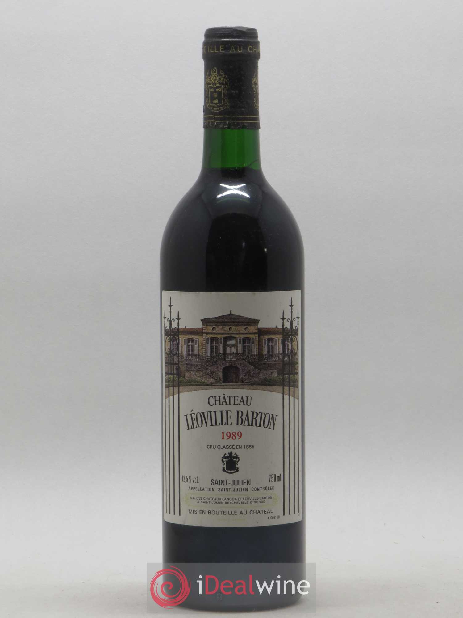 Château Léoville Barton 2ème Grand Cru Classé 1989 - Lot de 1 bouteille - 0