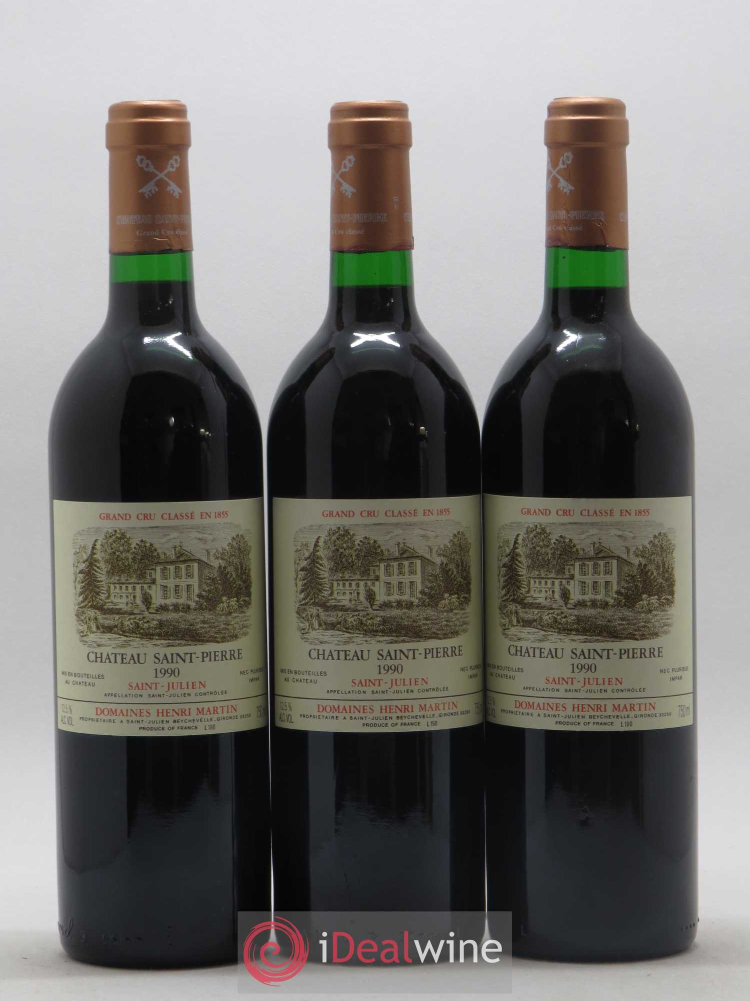 Château Saint-Pierre 4ème Grand Cru Classé 1990 - Lot de 12 bouteilles - 3