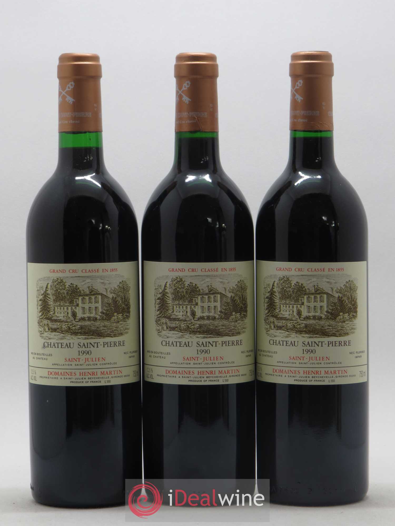 Château Saint-Pierre 4ème Grand Cru Classé 1990 - Lot de 12 bouteilles - 4