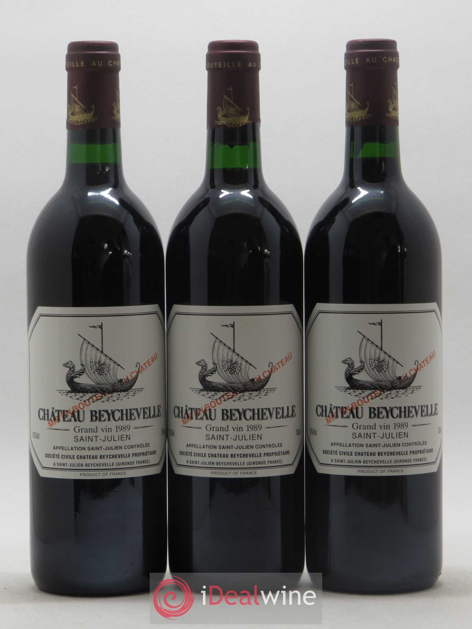 Château Beychevelle 4ème Grand Cru Classé 1989 - Lot de 12 bouteilles - 1