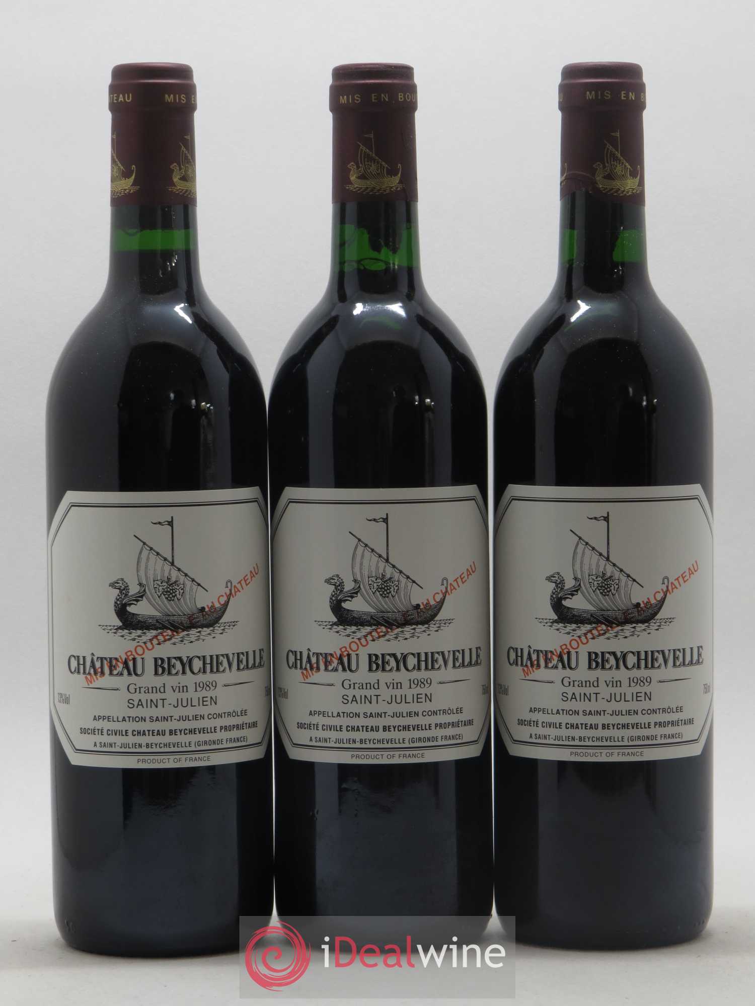 Château Beychevelle 4ème Grand Cru Classé 1989 - Lot de 12 bouteilles - 3