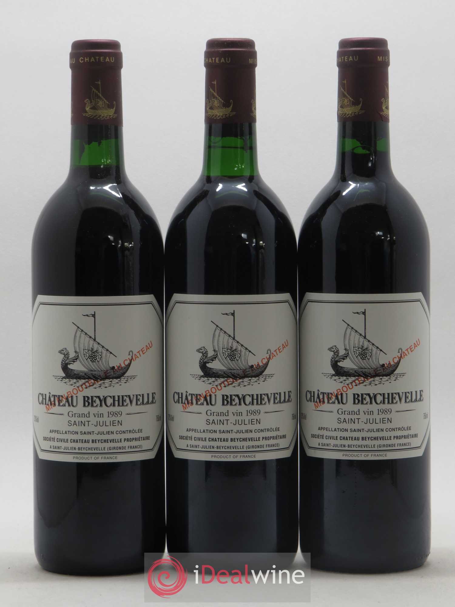 Château Beychevelle 4ème Grand Cru Classé 1989 - Lot de 12 bouteilles - 4