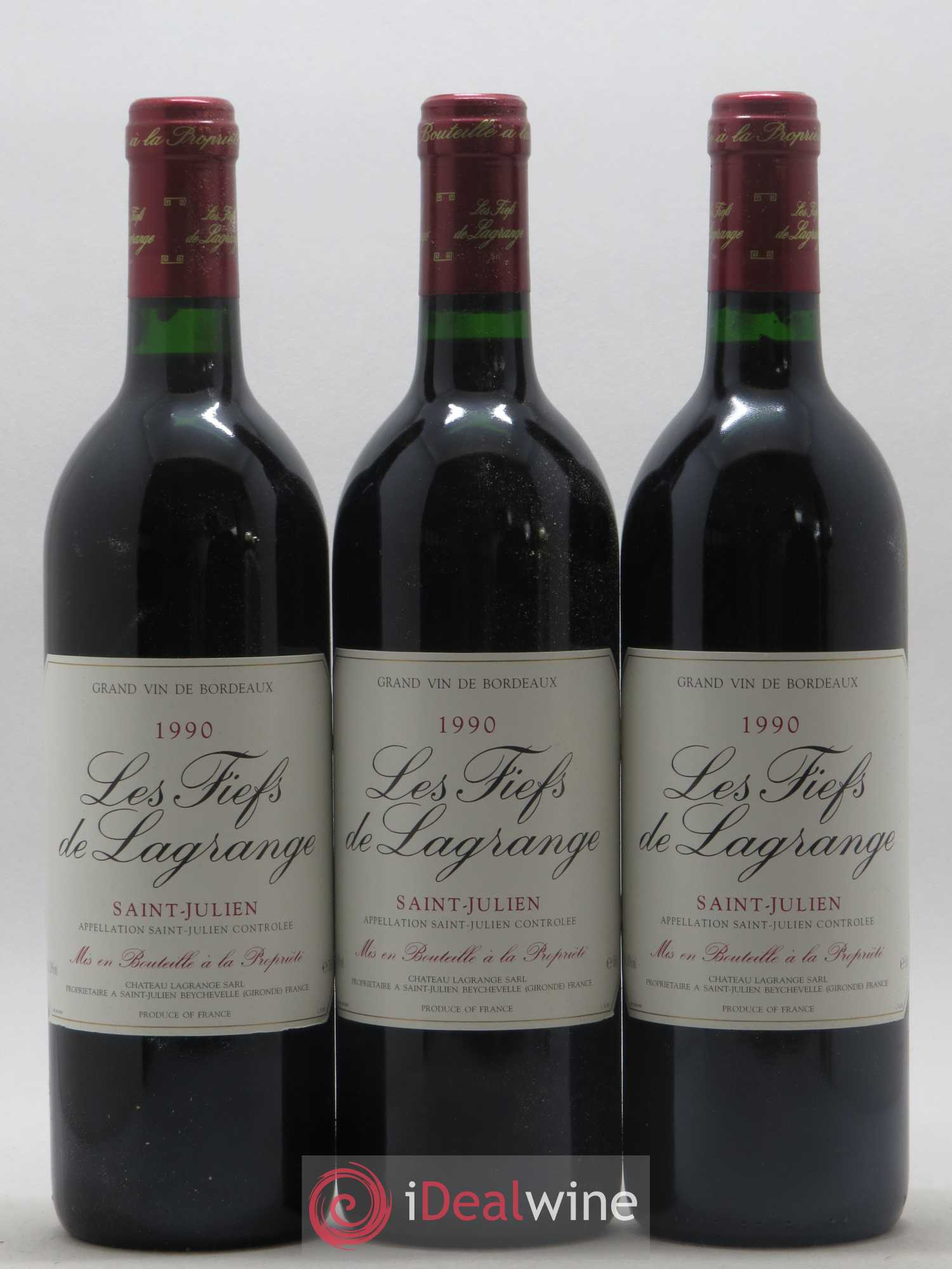 Les Fiefs de Lagrange Second Vin 1990 - Lot de 12 bouteilles - 1