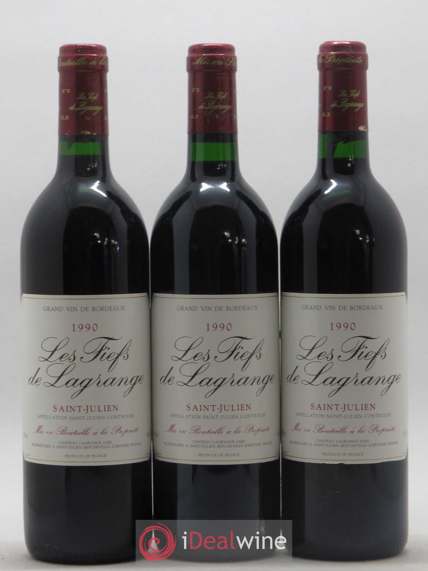 Les Fiefs de Lagrange Second Vin 1990 - Lot de 12 bouteilles - 4