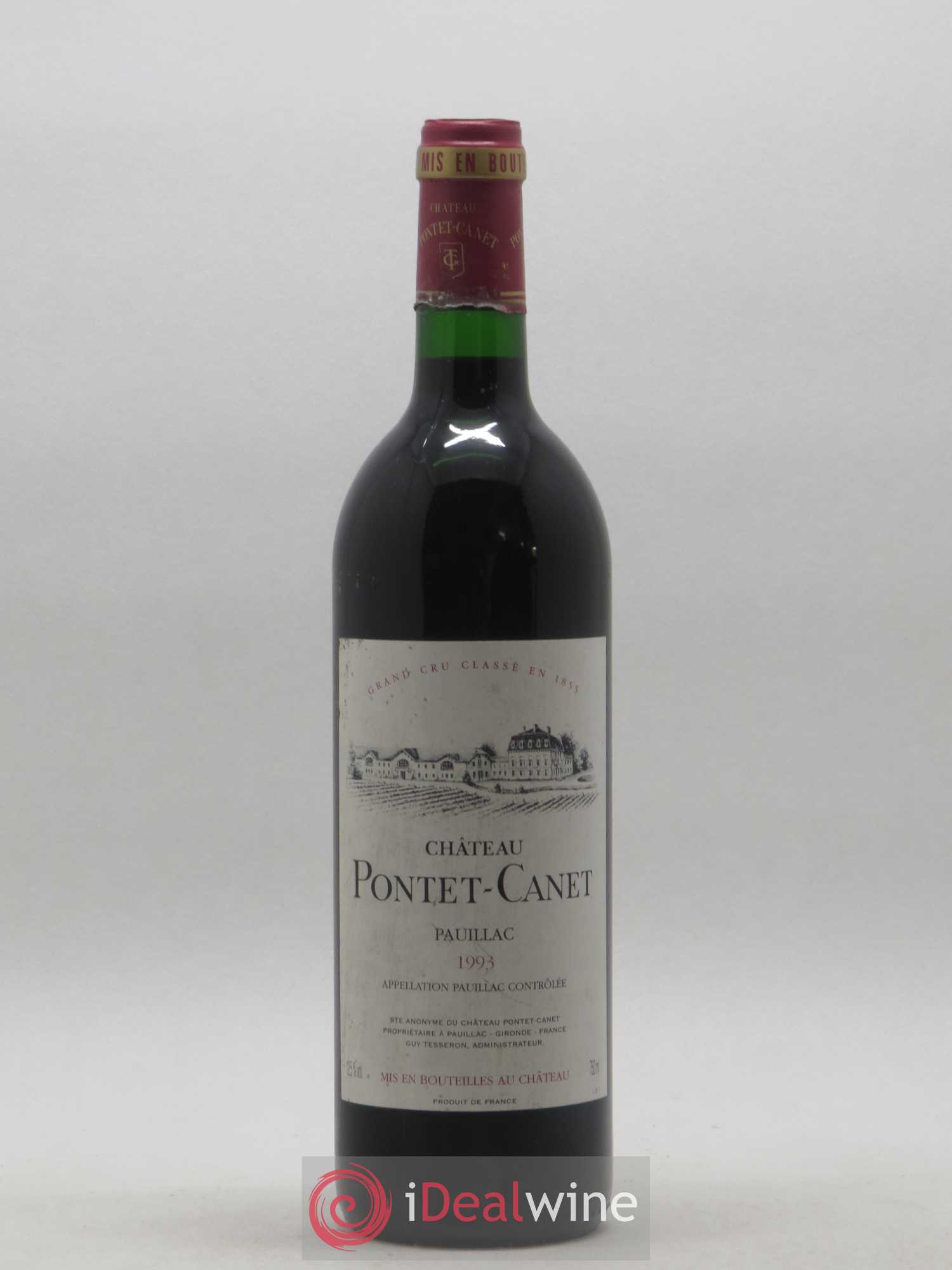 Château Pontet Canet 5ème Grand Cru Classé 1993 - Lot de 1 bouteille - 0