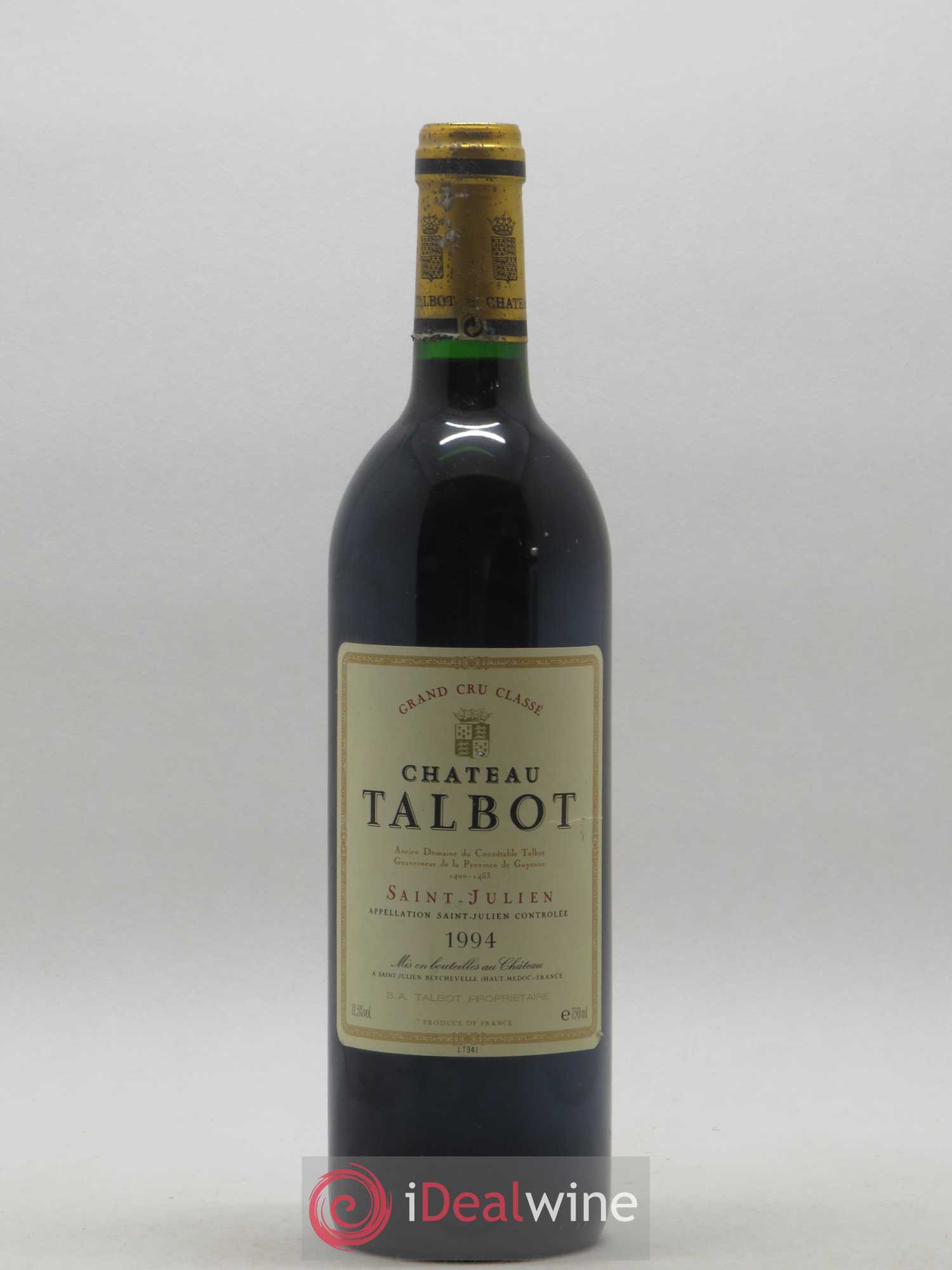 Château Talbot 4ème Grand Cru Classé 1994 - Lot de 1 bouteille - 0