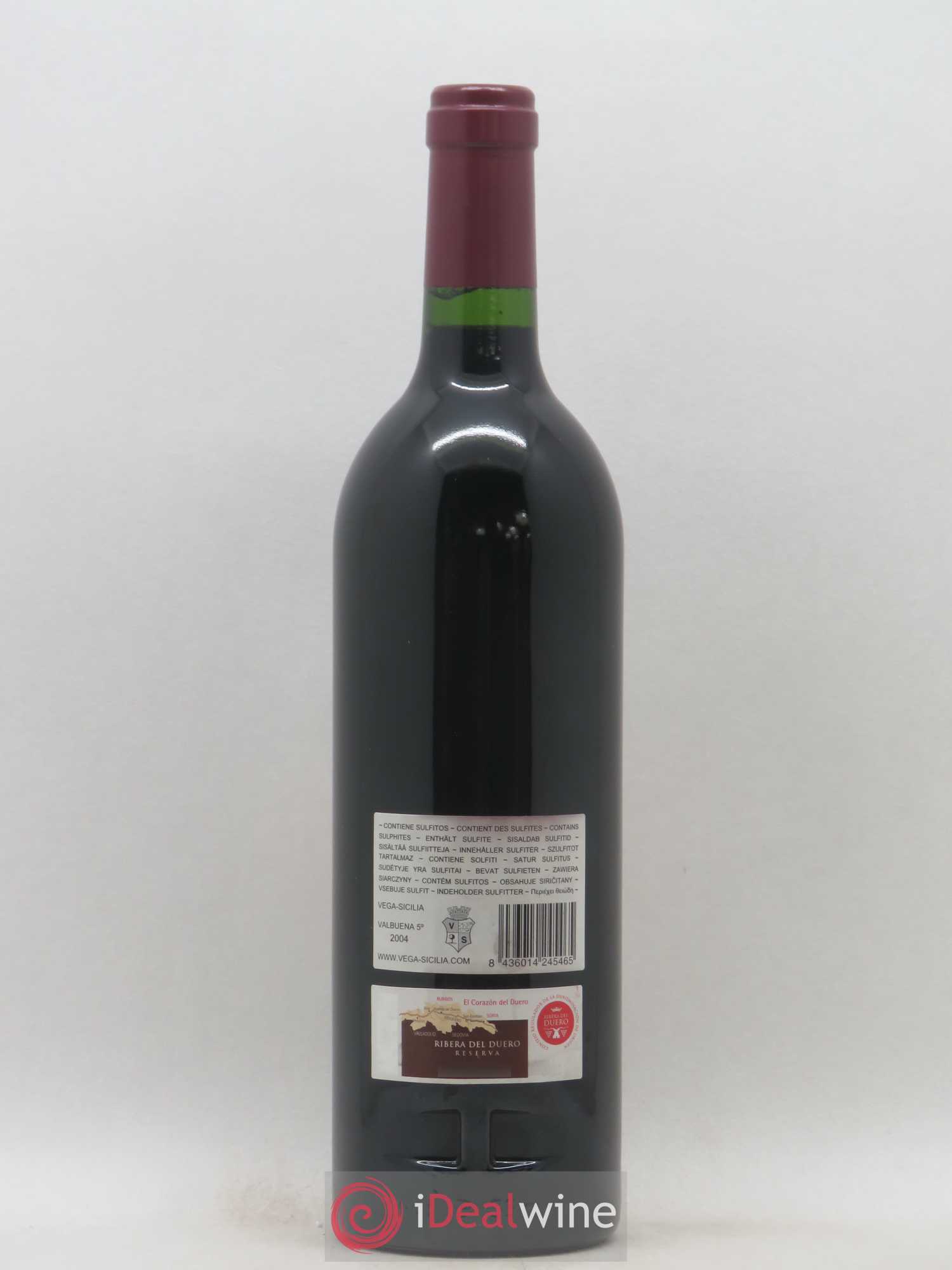 Ribera Del Duero DO Vega Sicilia Valbuena 5 ano Famille Alvarez 2004 - Lot of 1 bottle - 1