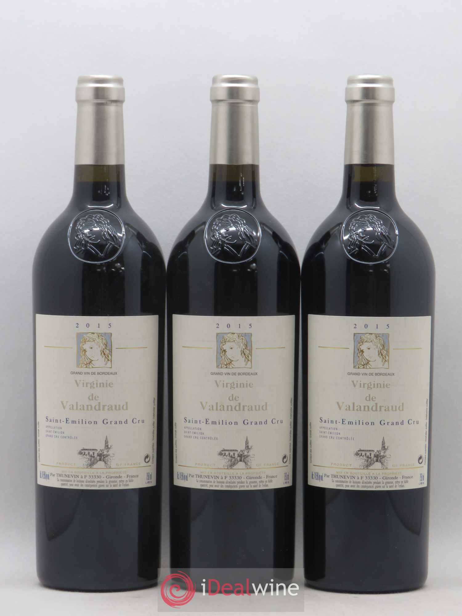 Virginie de Valandraud 2015 - Lot de 3 bouteilles - 0