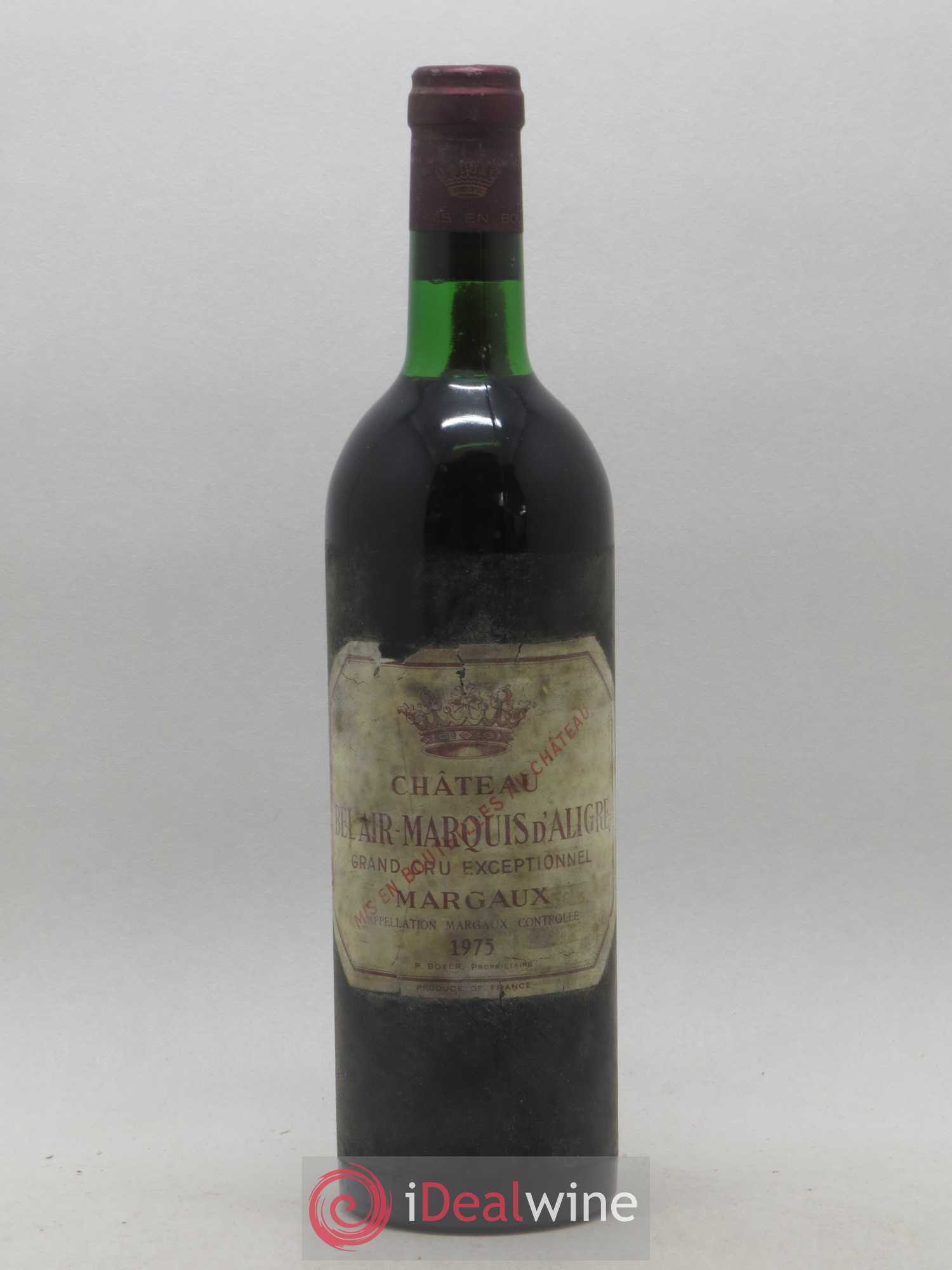 Château Bel Air Marquis d'Aligre 1975 - Lot de 1 bouteille - 0