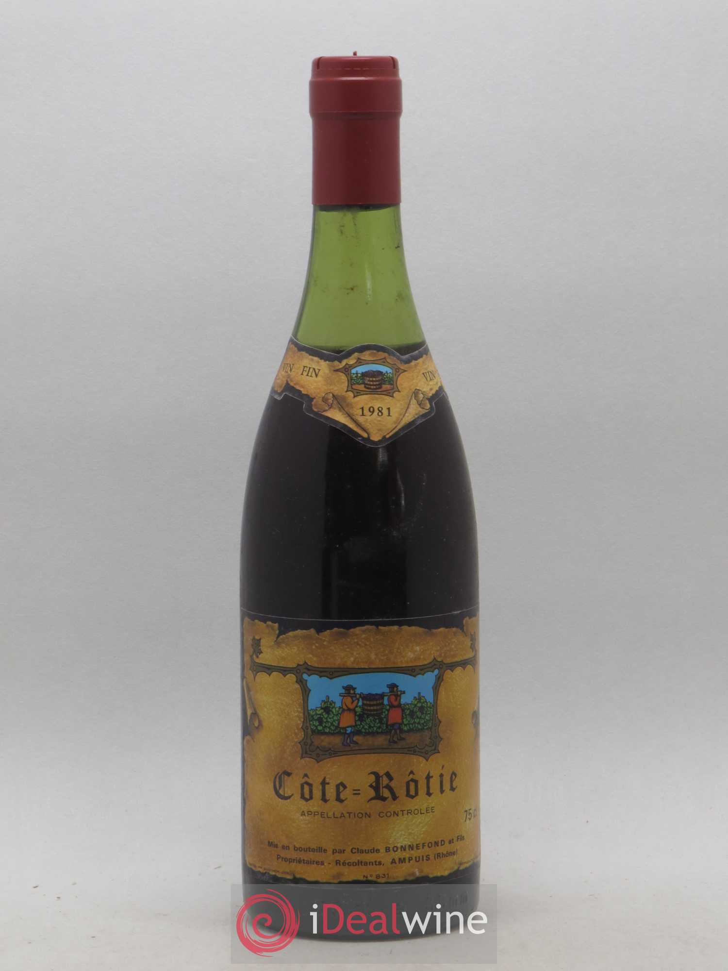 Côte-Rôtie Bonnefond 1981 - Posten von 1 Flasche - 0