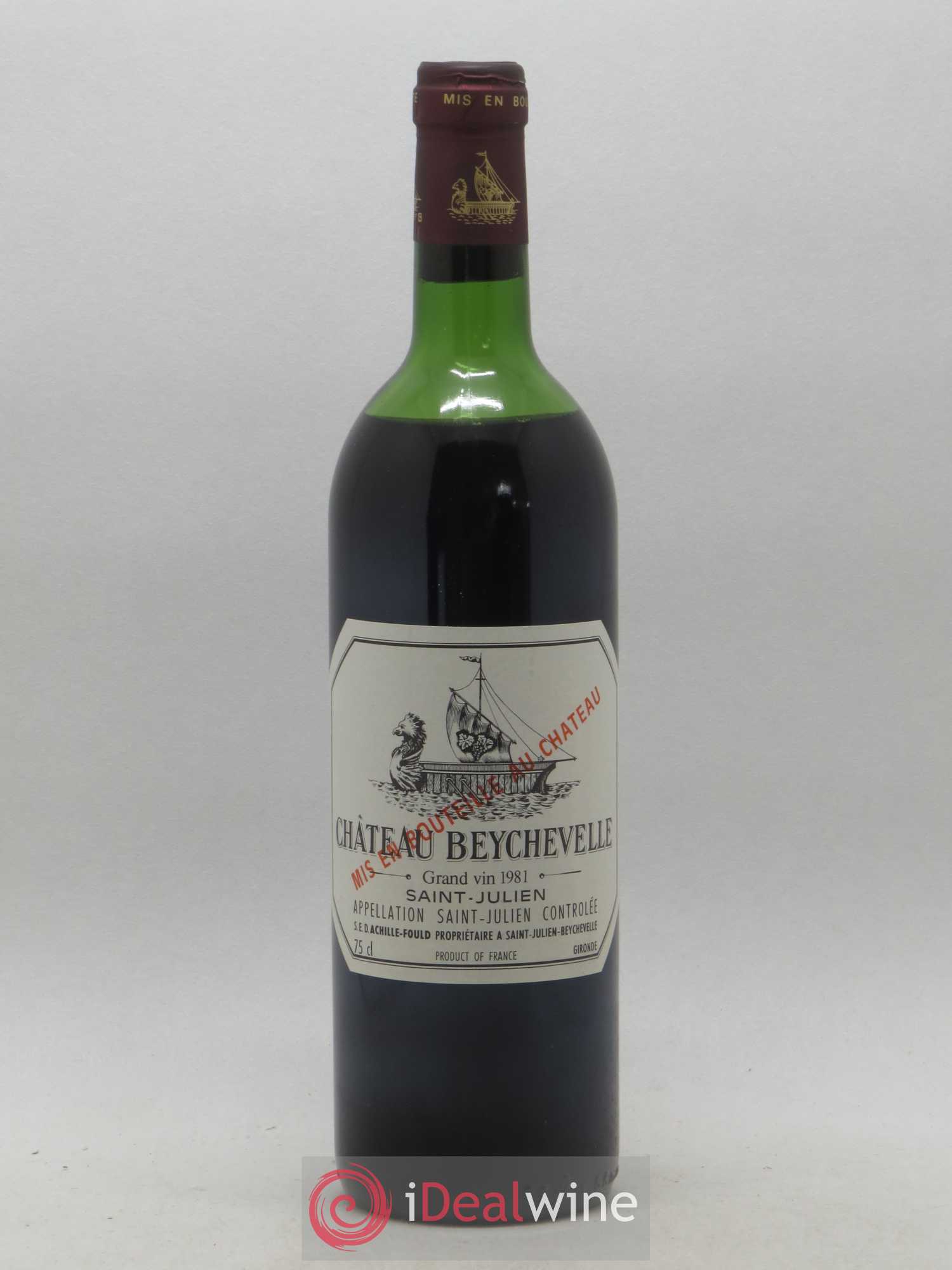 Château Beychevelle 4ème Grand Cru Classé 1981 - Lot de 1 bouteille - 0