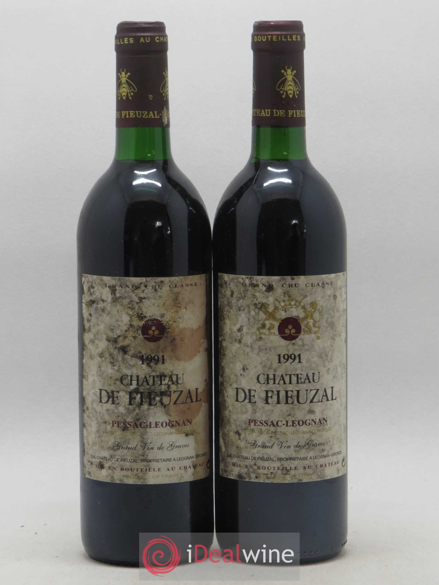 Château de Fieuzal Cru Classé de Graves 1991 - Lot de 2 bouteilles - 0