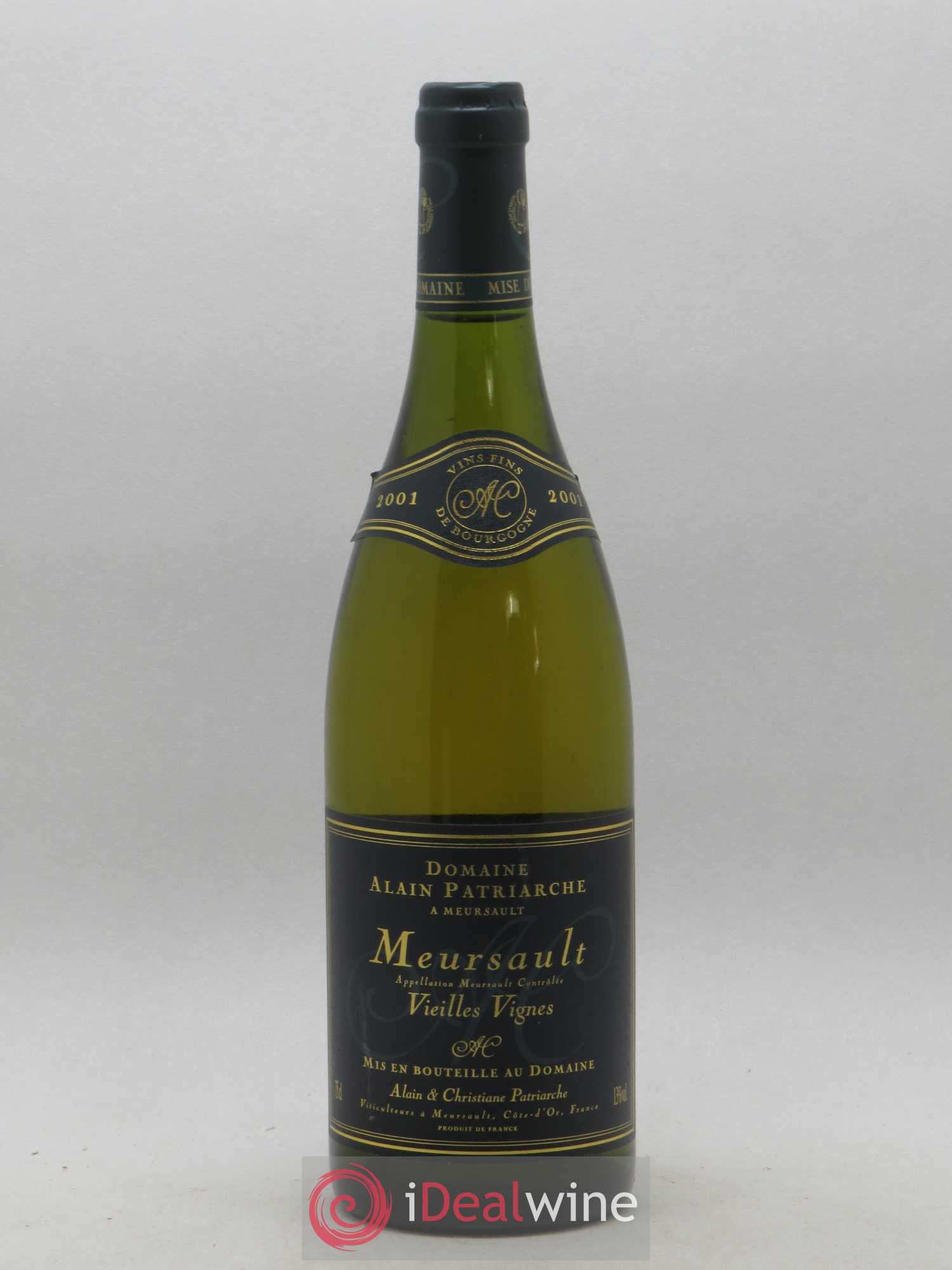 Meursault Vieilles Vignes Patriarche 2001 - Posten von 1 Flasche - 0