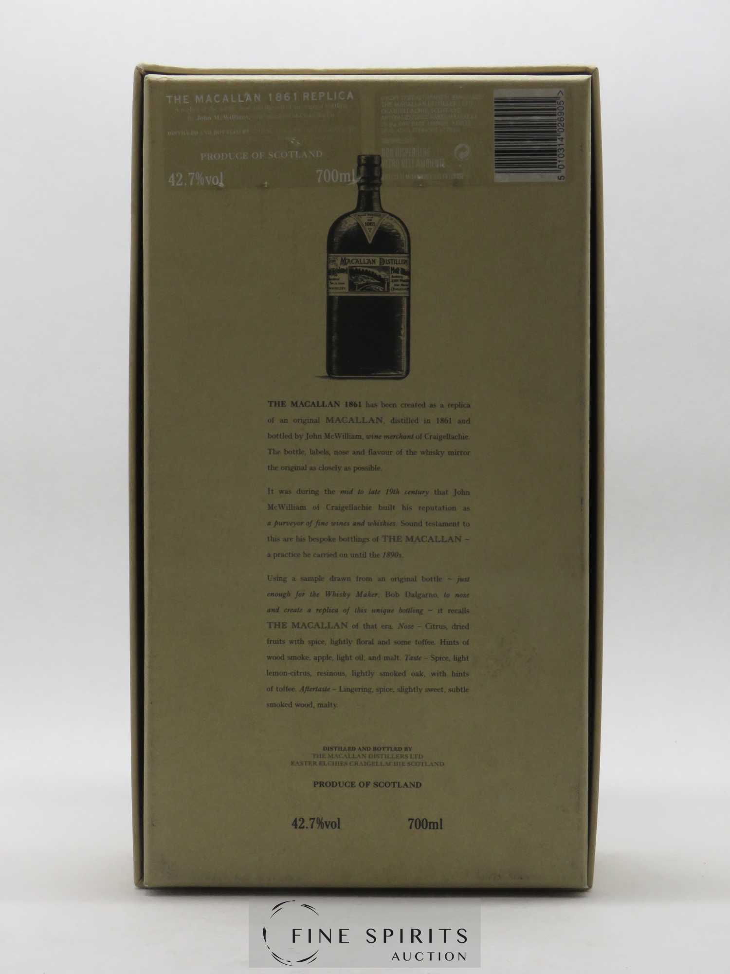 Macallan (The) 1861 Of. Replica - Lot de 1 bouteille - 2