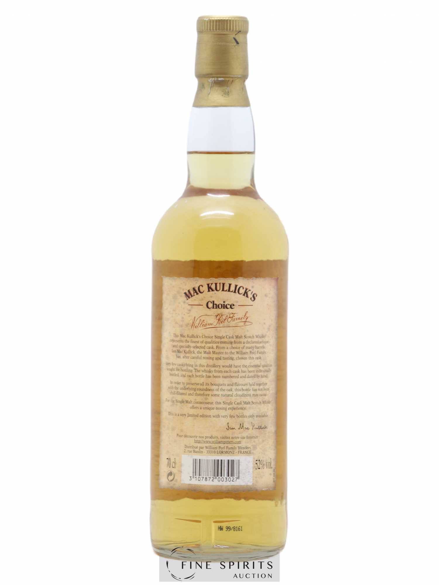 Highland Park 1993 MacKillop & Co. Mac Kullick's Choice Single Cask n°592 - bottled 1999 Limited Edition - Lot de 1 bouteille - 1