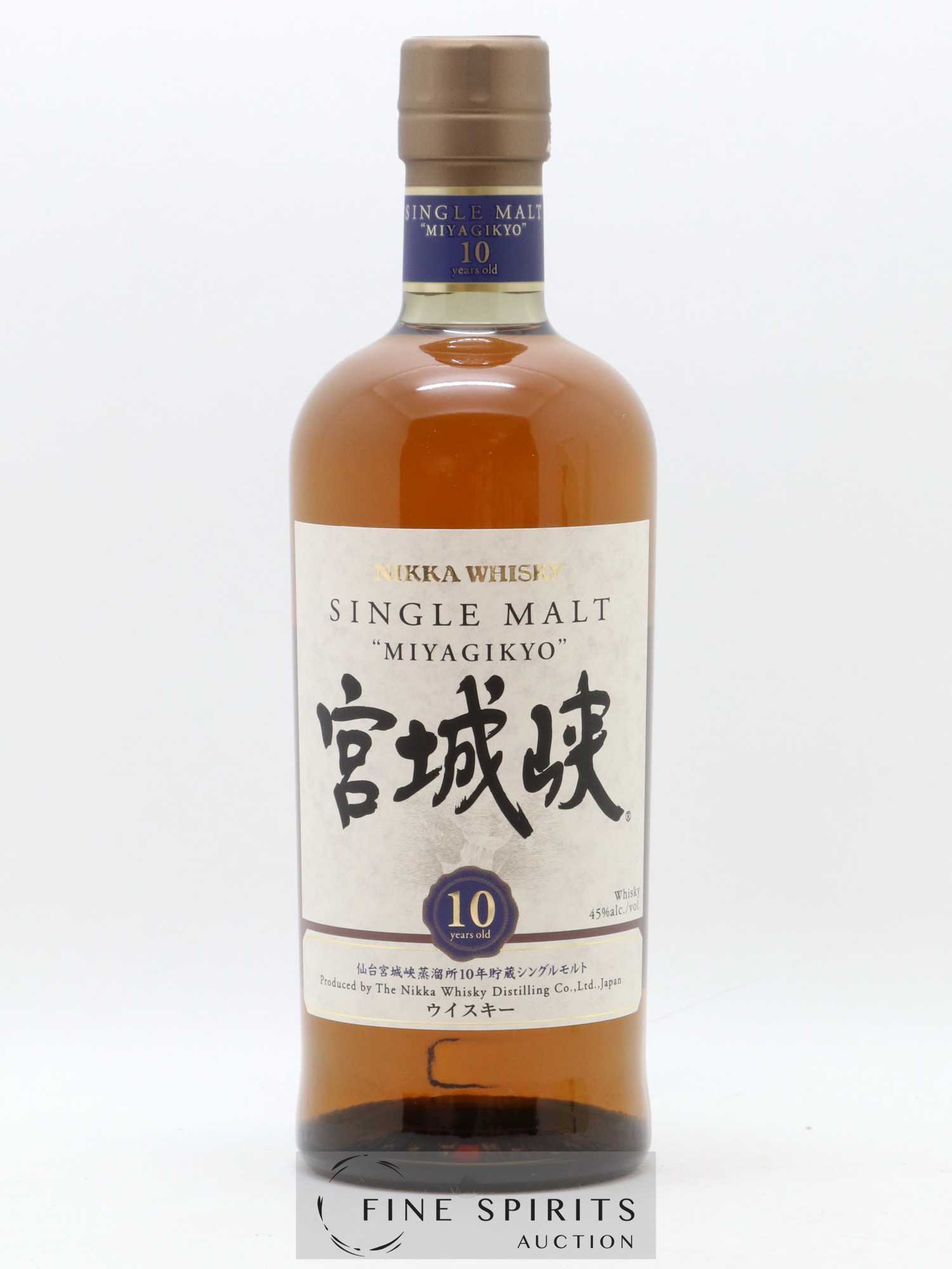 Miyagikyo 10 years Of. Nikka Whisky - Lot de 1 bouteille - 1