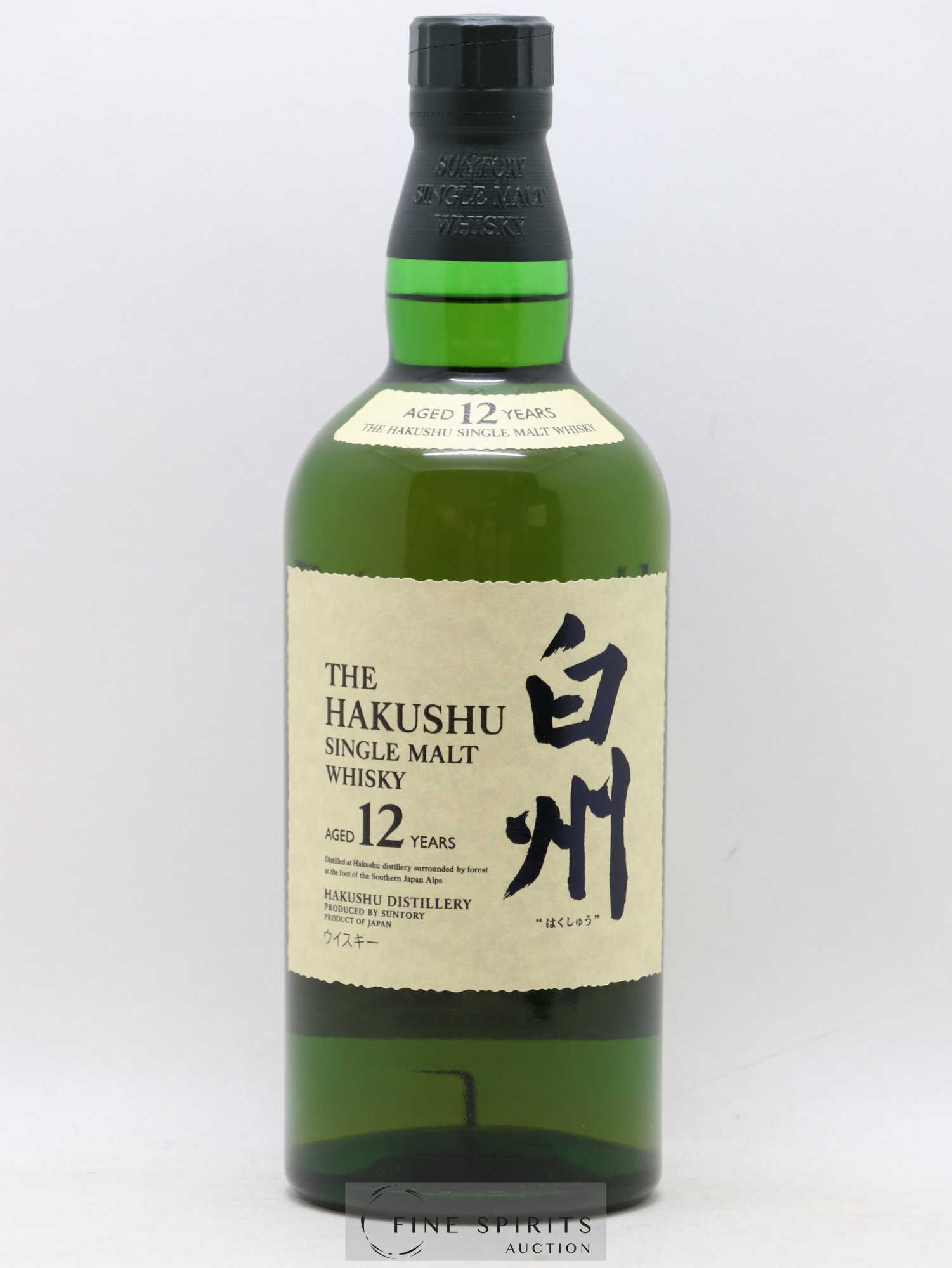 Hakushu 12 years Of. Suntory - Posten von 1 Flasche - 1