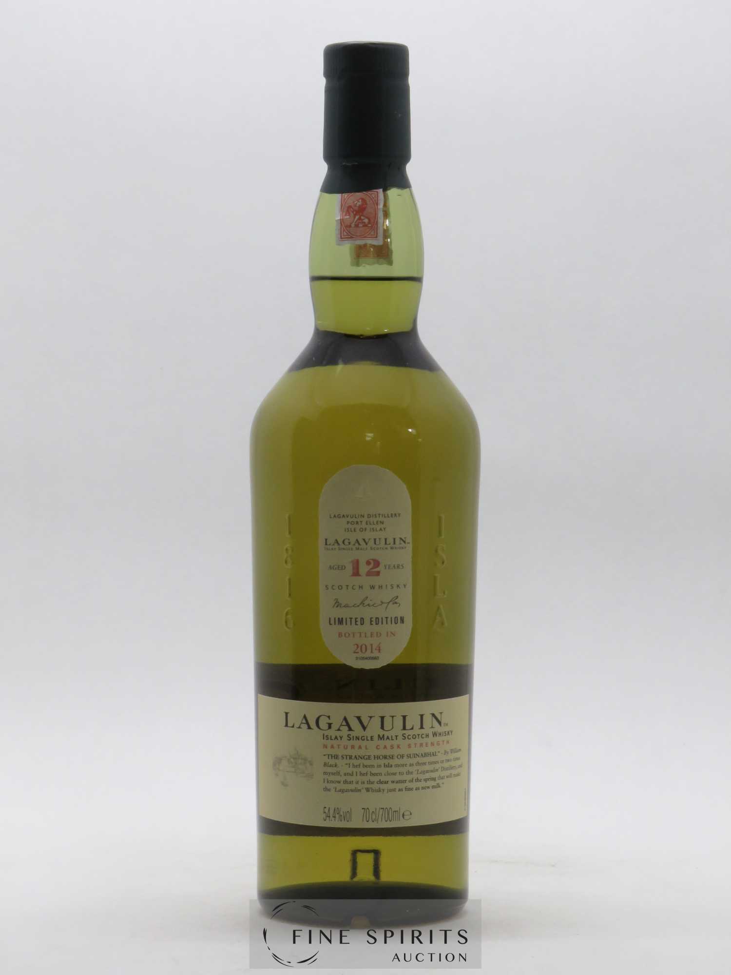 Lagavulin 12 years Of. Natural Cask Strength bottled in 2014 Limited Edition - Lot de 1 bouteille - 1