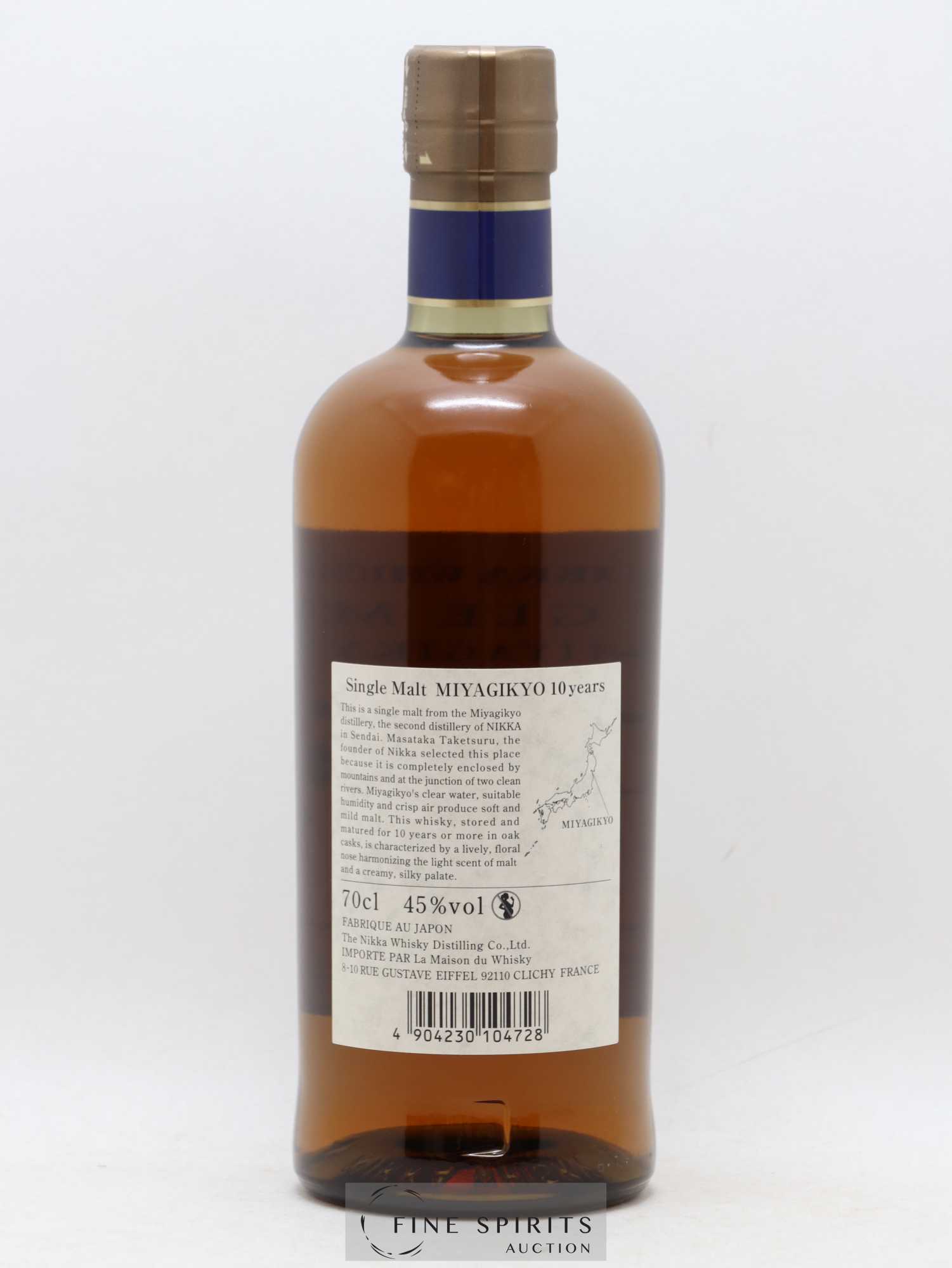 Miyagikyo 10 years Of. Nikka Whisky - Lot de 1 bouteille - 1