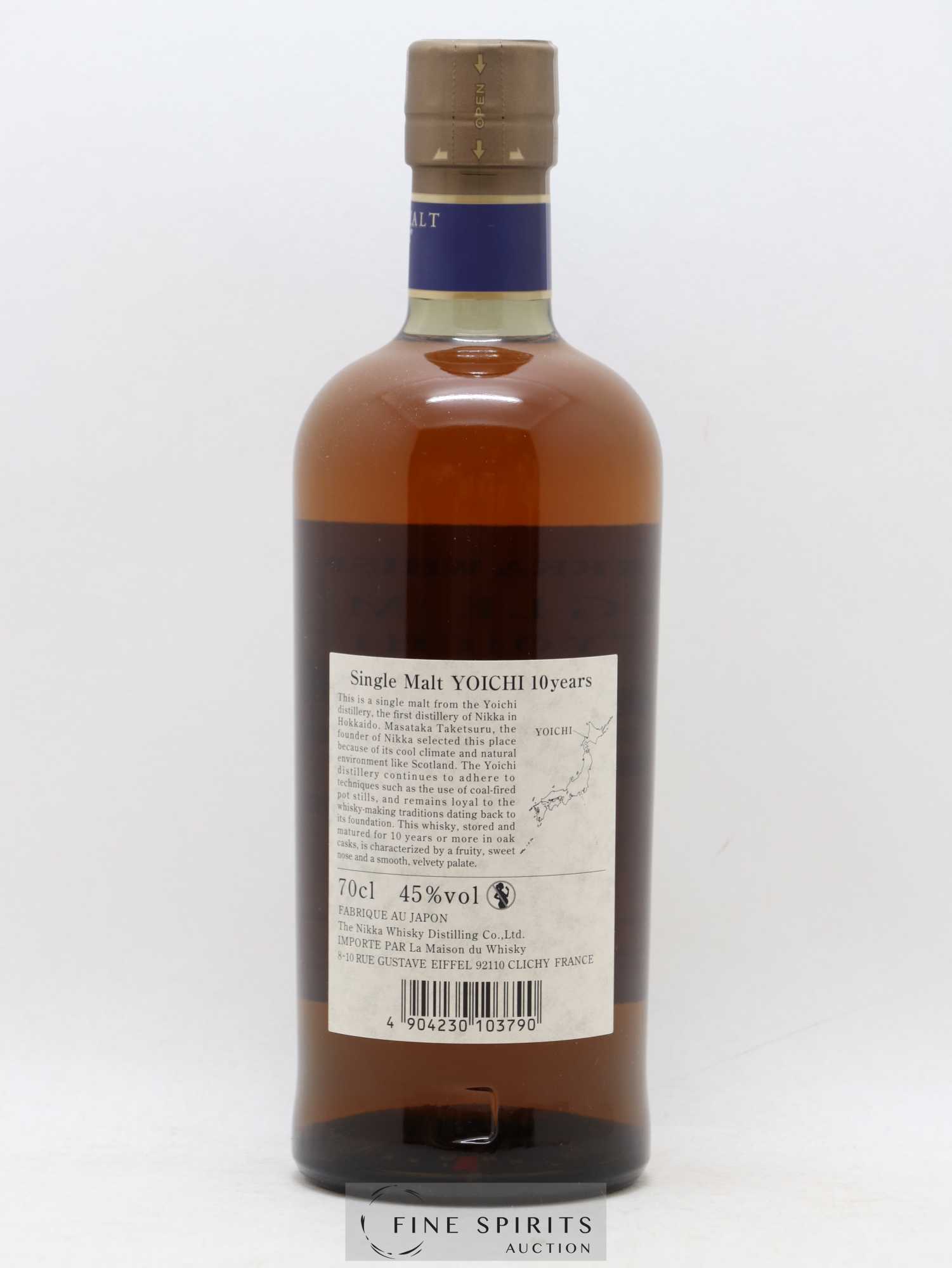 Yoichi 10 years Of. Nikka Whisky LMDW Import - Lot de 1 bouteille - 1