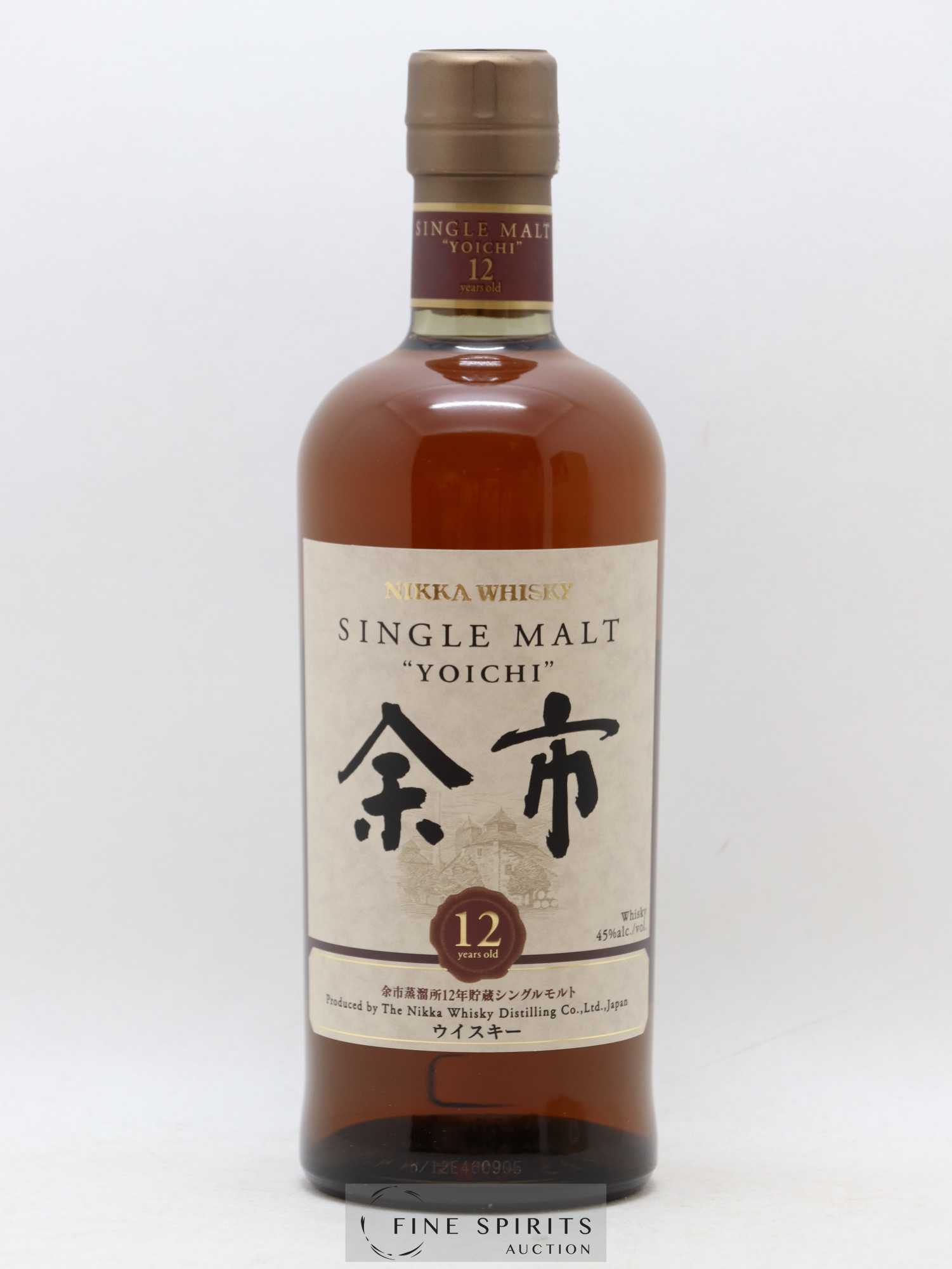 Yoichi 12 years Of. Nikka Whisky - Lot de 1 bouteille - 1