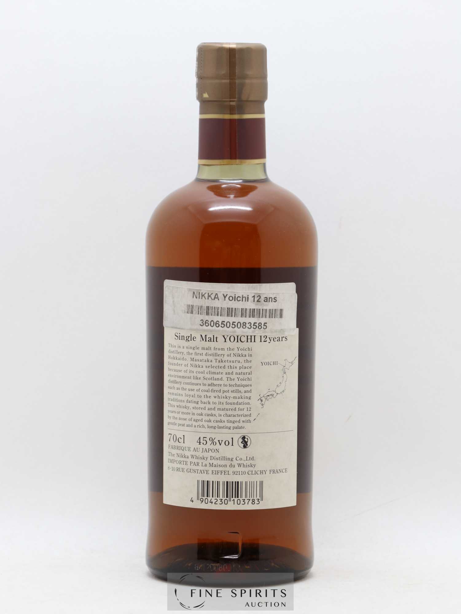Yoichi 12 years Of. Nikka Whisky LMDW Import - Lot de 1 bouteille - 1