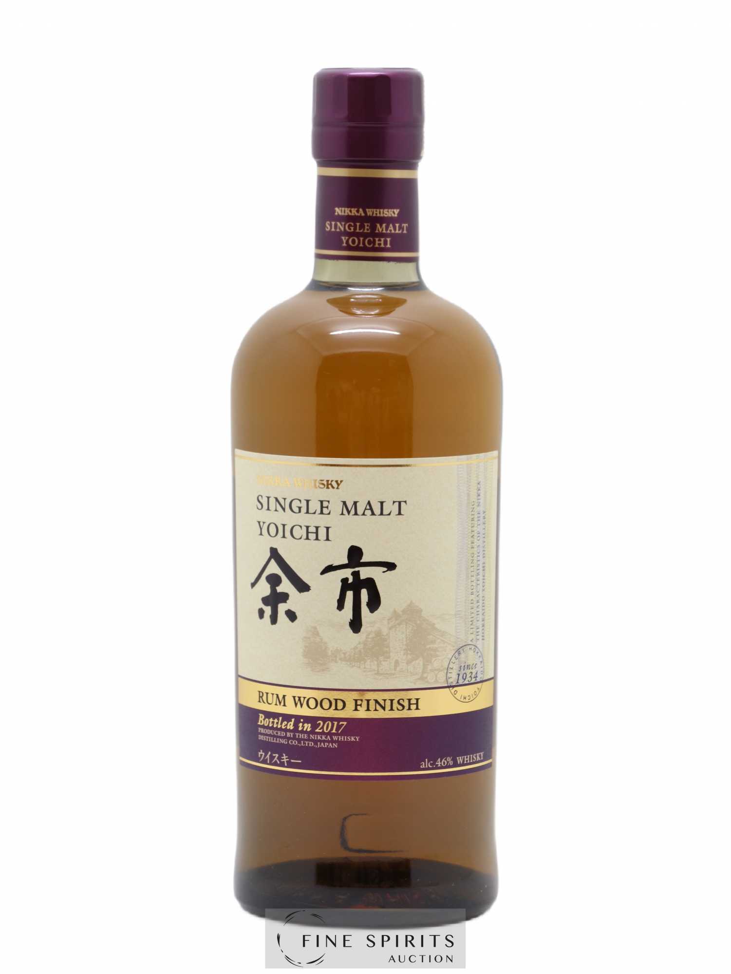 Yoichi Of. Rum Wood Finish bottled 2017 Nikka Whisky - Lot de 1 bouteille - 0