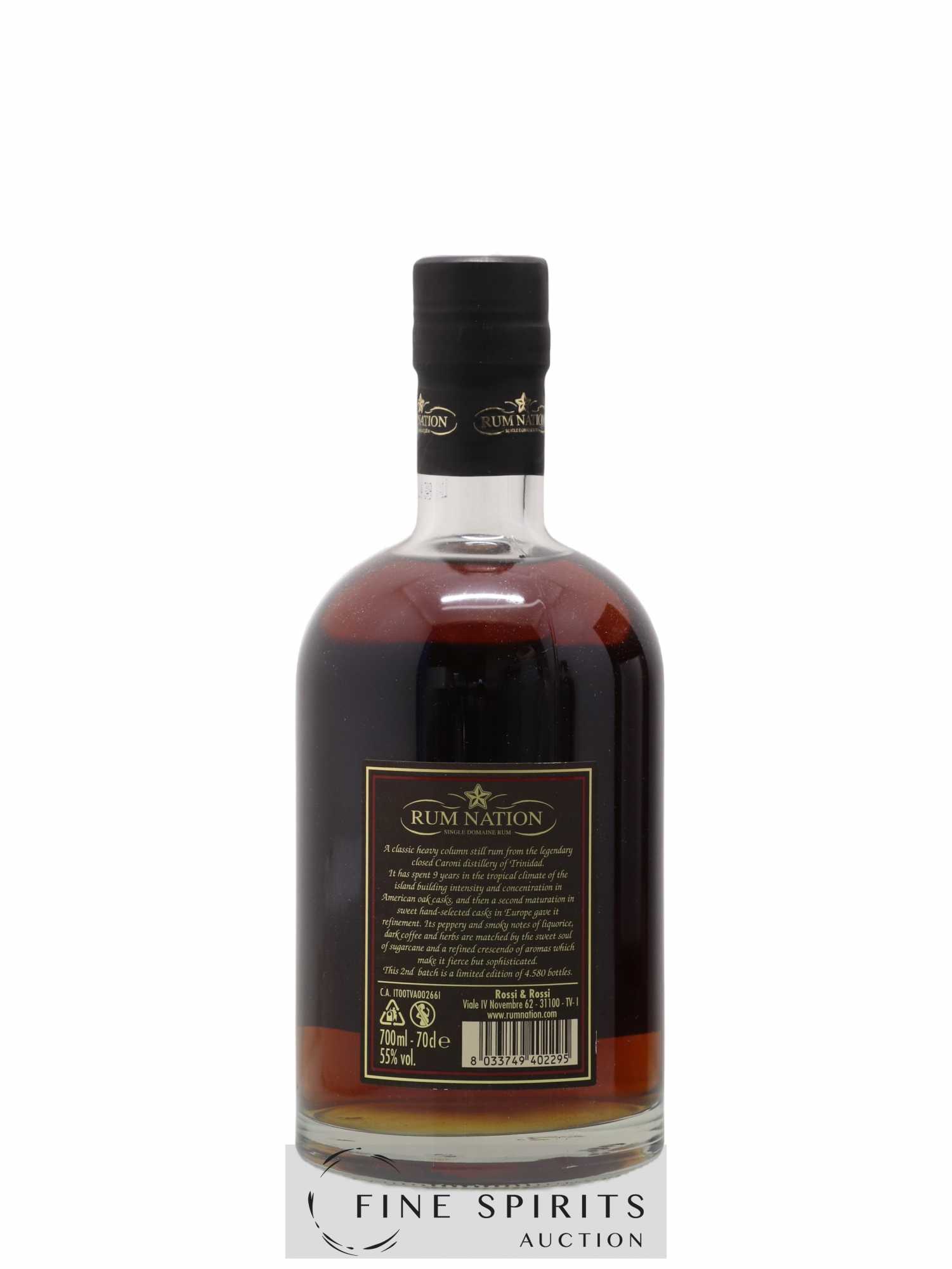 Caroni 1998 Rossi & Rossi 2nd Batch - One of 4580 - Release 2014 Rum Nation - Lot of 1 bottle - 2
