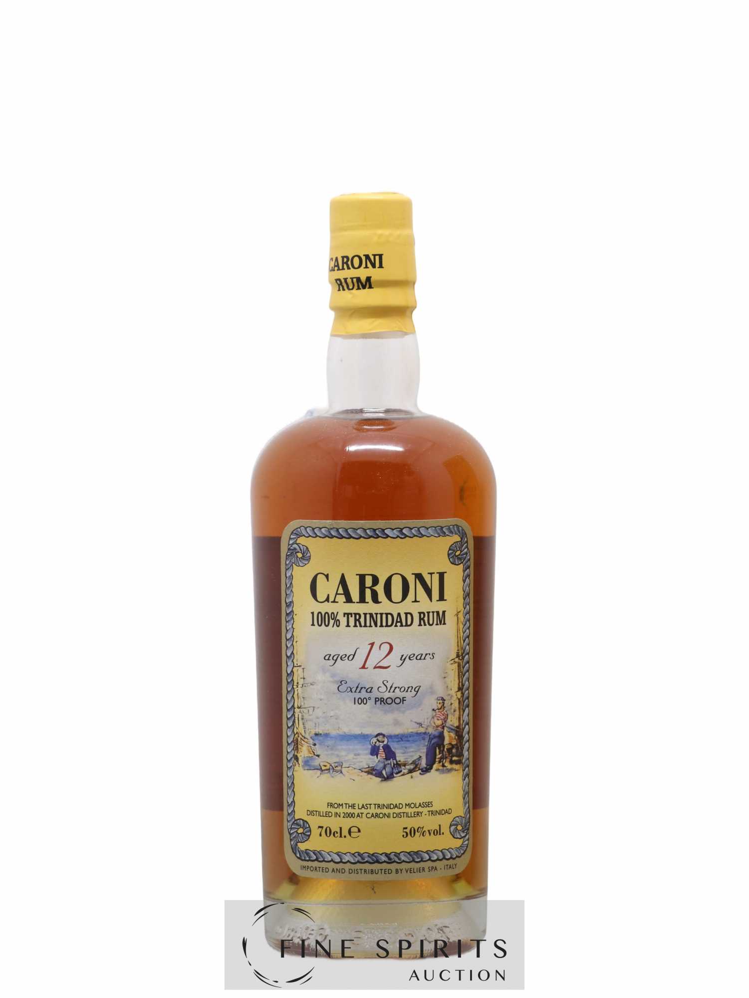Caroni 12 years 2000 Velier 100° Proof bottled 2012 Extra Strong - Lot of 1 bottle - 1