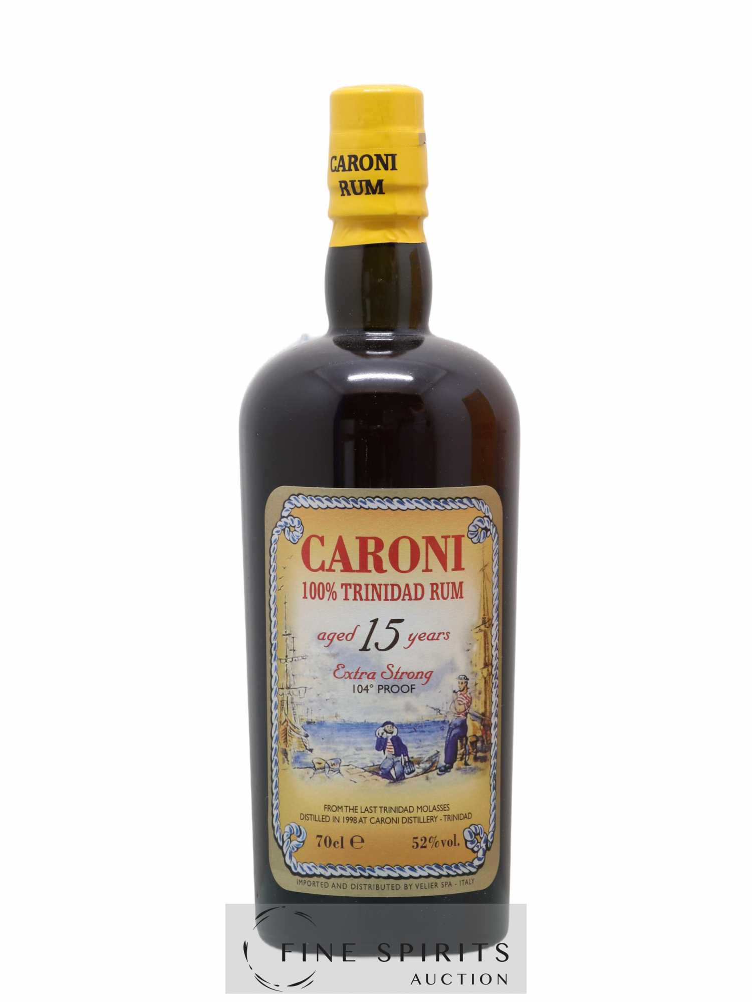 Caroni 15 years 1998 Velier 104° Proof bottled 2013 Extra Strong - Lot of 1 bottle - 1