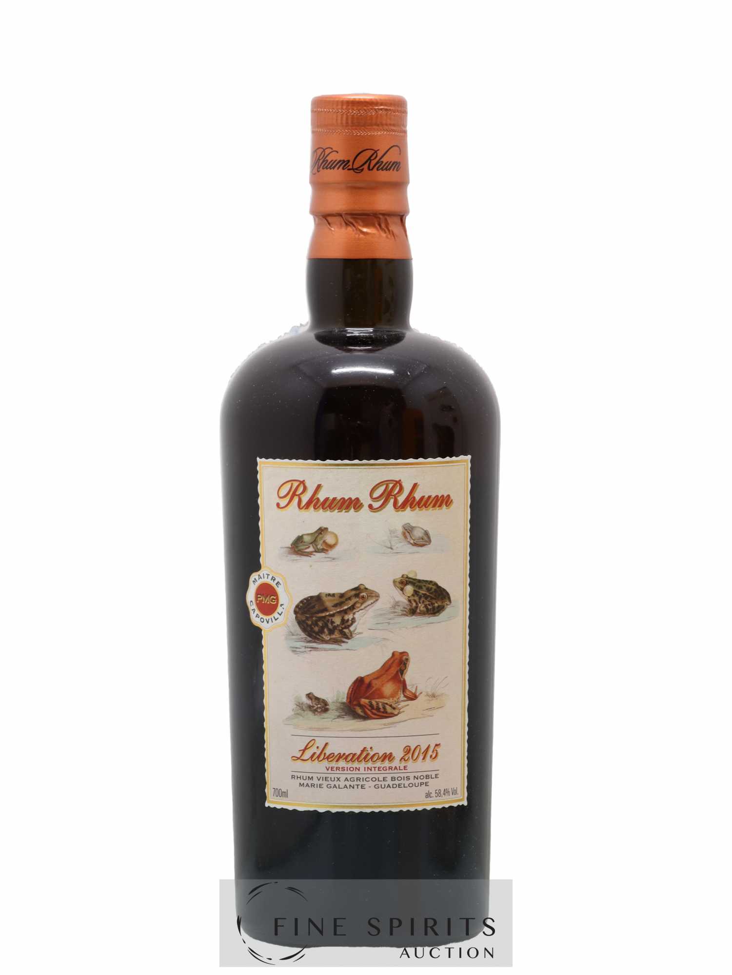 Rhum Rhum Of. PMG - Maitre Capovilla Libération 2015 Version Intégrale - Lot de 1 bouteille - 1