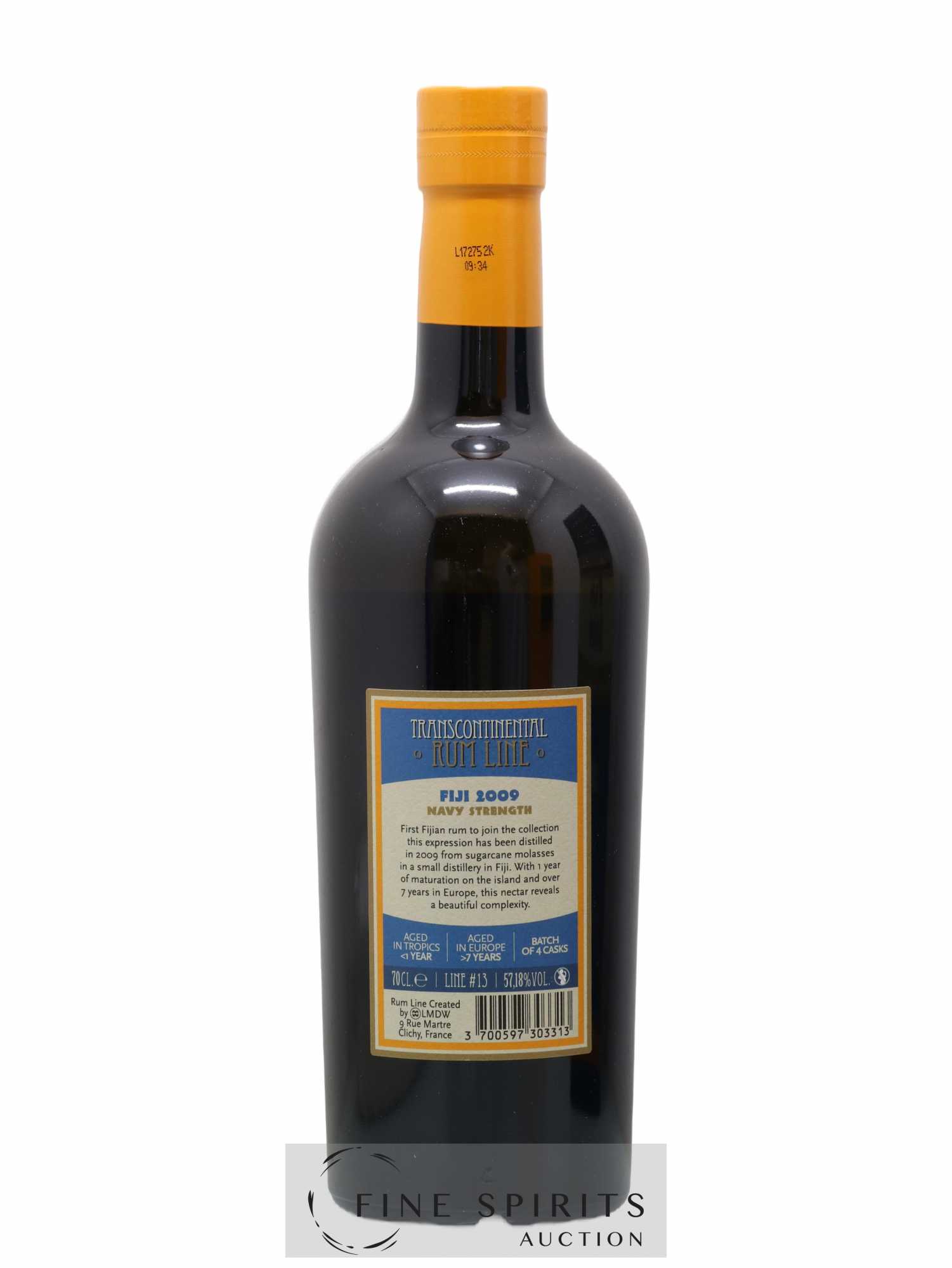 Fidji 2009 LMDW Navy Strength - Batch of 4 casks Transcontinental Rum Line - Lot de 1 bouteille - 2