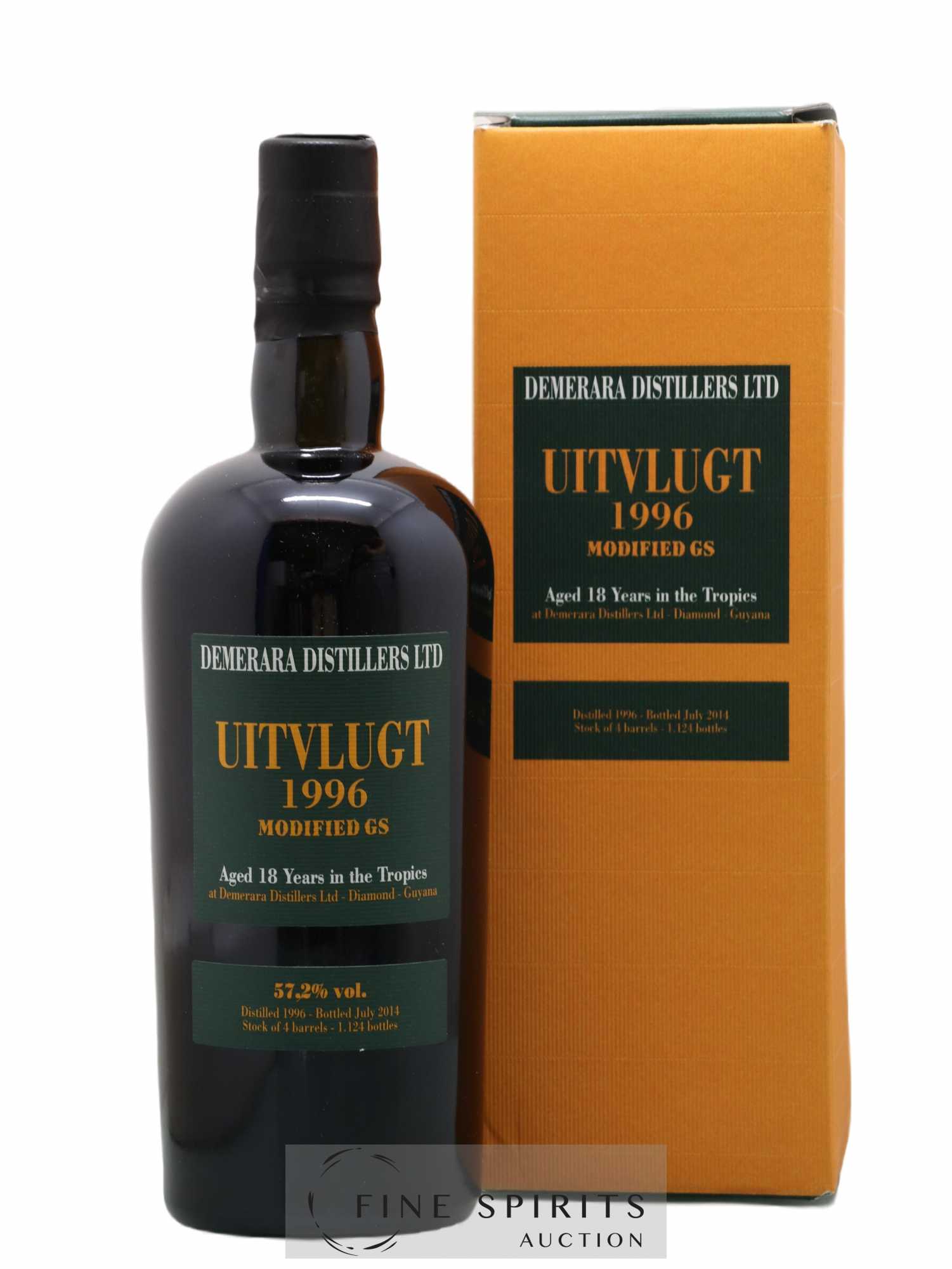 Uitvlugt 18 years 1996 Velier Modified GS One of 1124 - bottled 2014 - Lot of 1 bottle - 0
