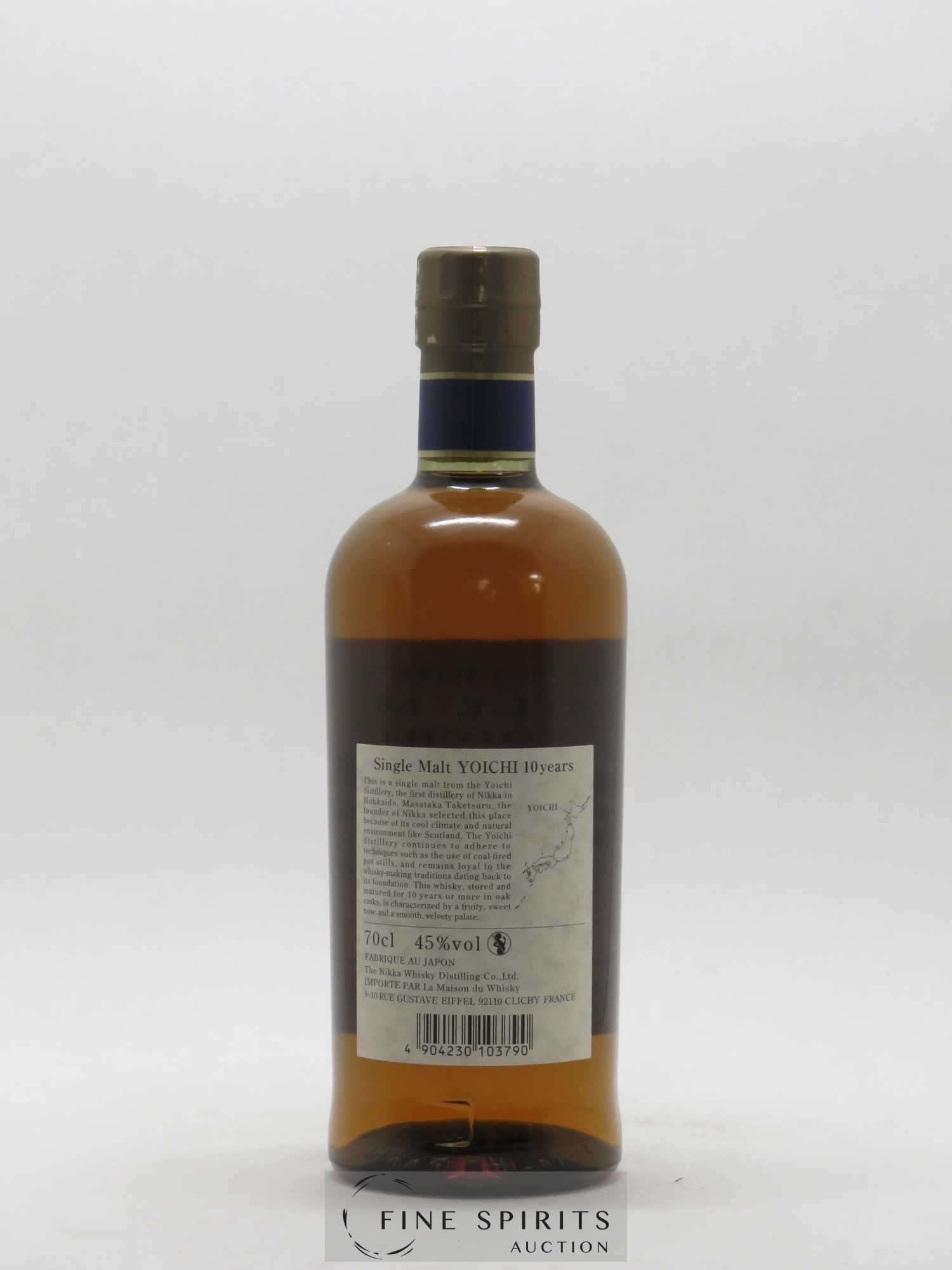 Yoichi 10 years Of. Nikka Whisky - Lot of 1 bottle - 2