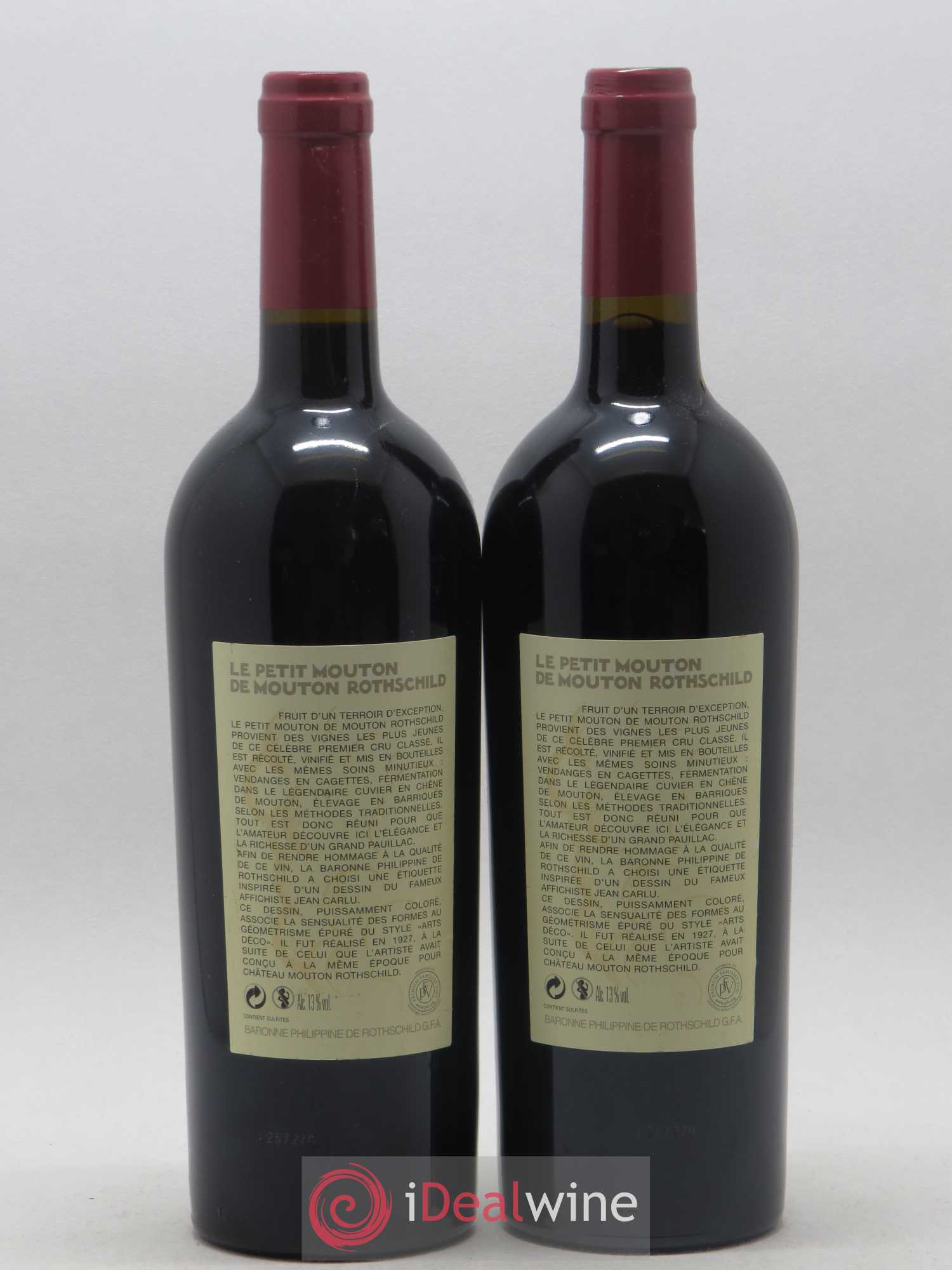 Petit Mouton Second Vin 2012 - Lot de 2 bouteilles - 1