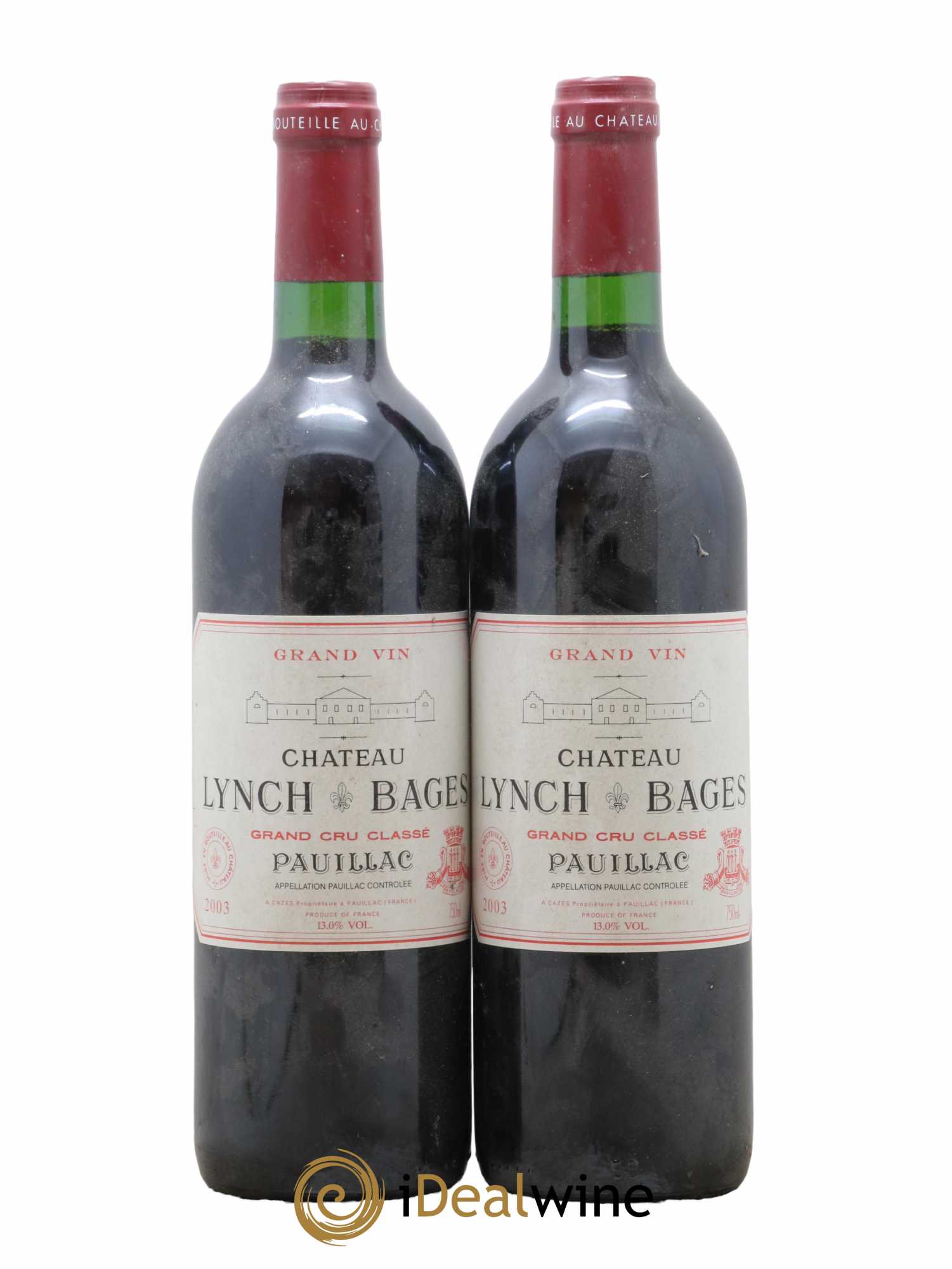 Château Lynch Bages 5ème Grand Cru Classé 2003 - Lot de 2 bouteilles - 0